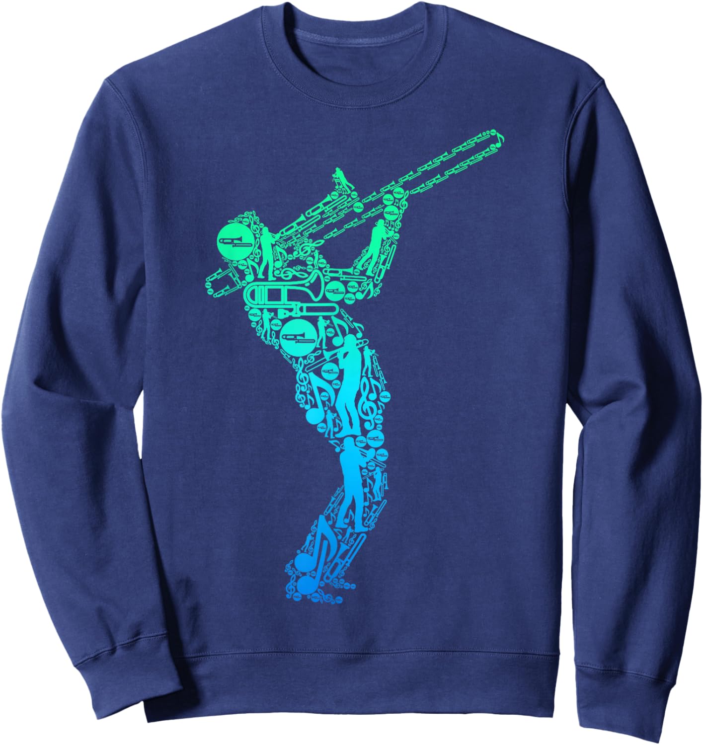 Trombone Trombone Player for Children and Men Sweatshirt - Sweatshirt | Navy