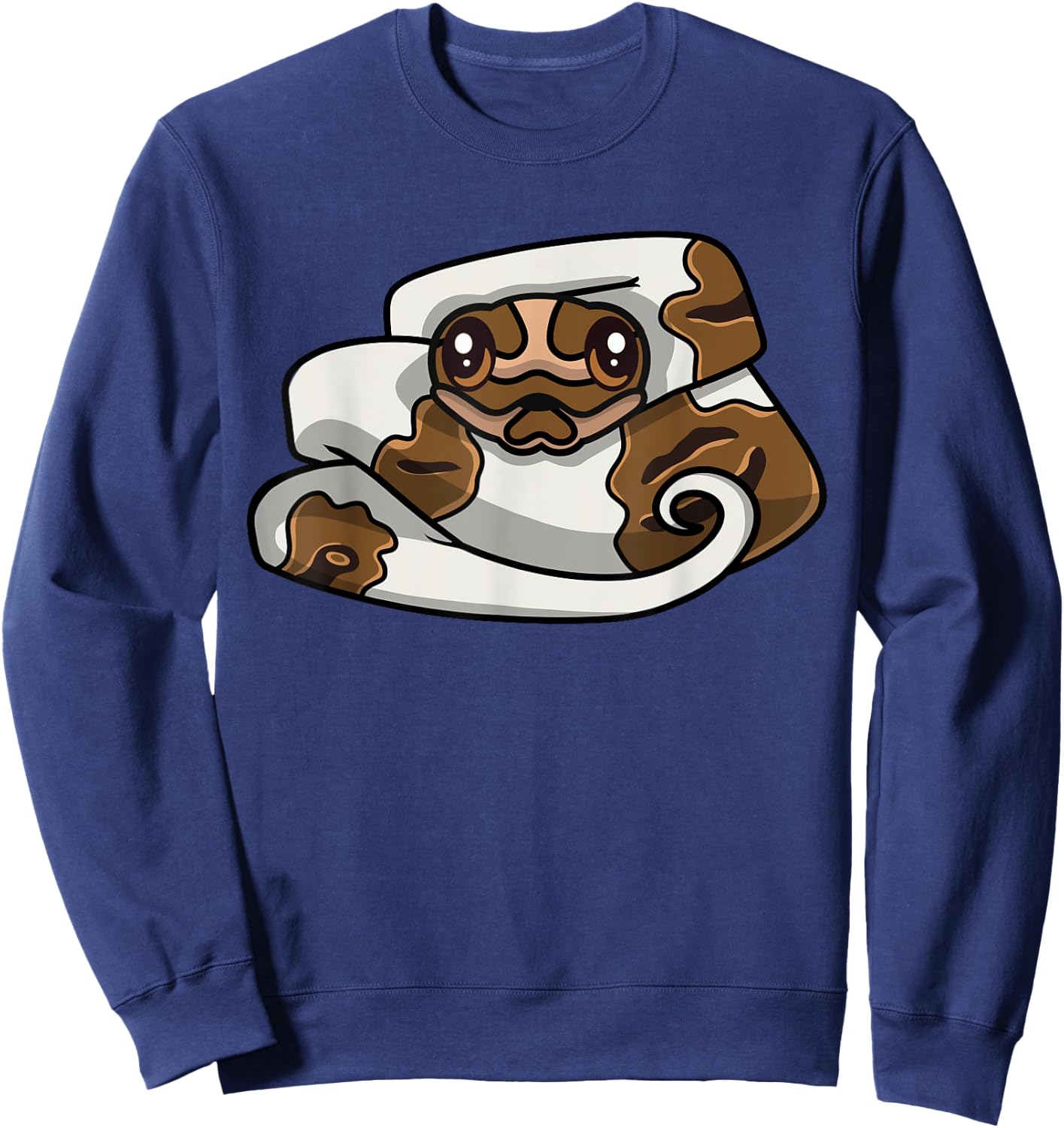 Piebald Ball Python Cute Piebald Ball Python Owner Sweatshirt - Sweatshirt | Navy
