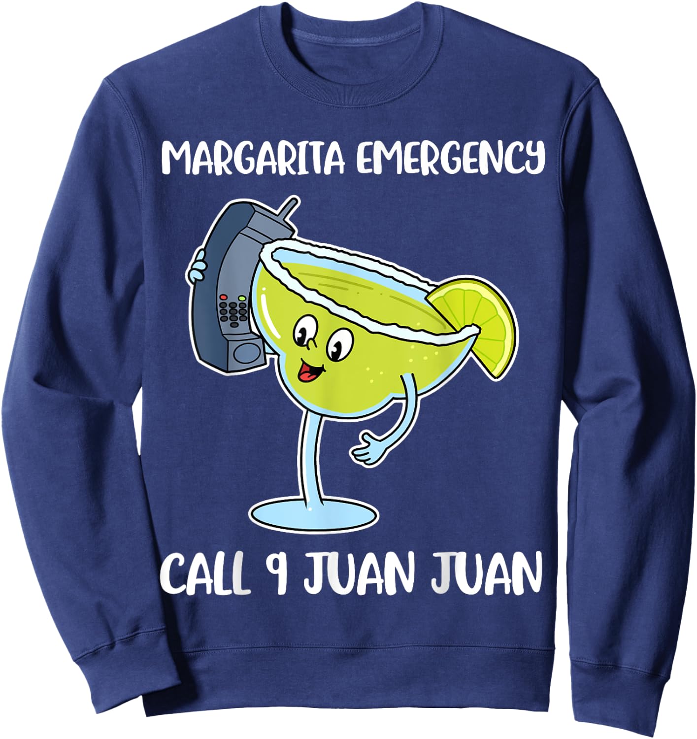 Margarita Emergency Call 9 Juan Juan Sweatshirt - Sweatshirt | Navy