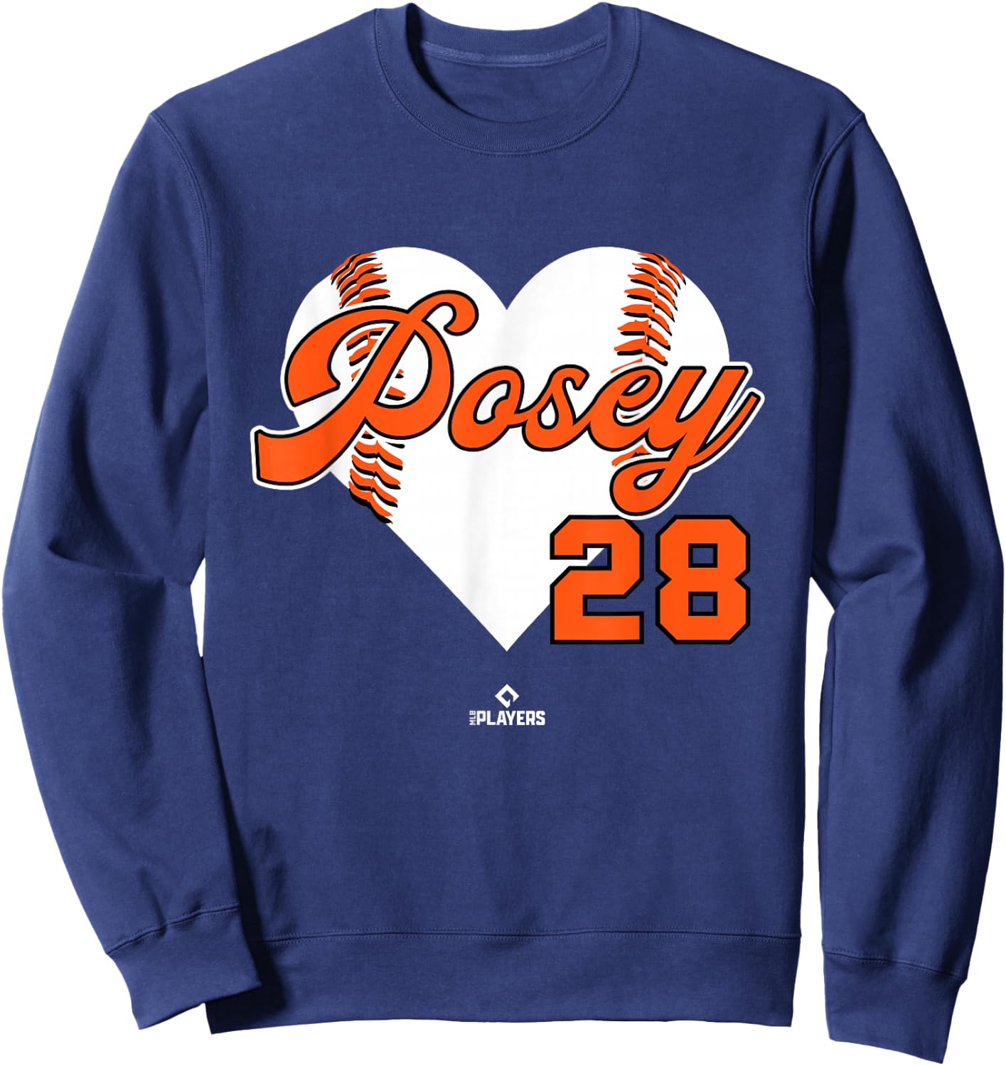 Baseball Heart Buster Posey San Francisco MLBPA Sweatshirt - Sweatshirt | Navy