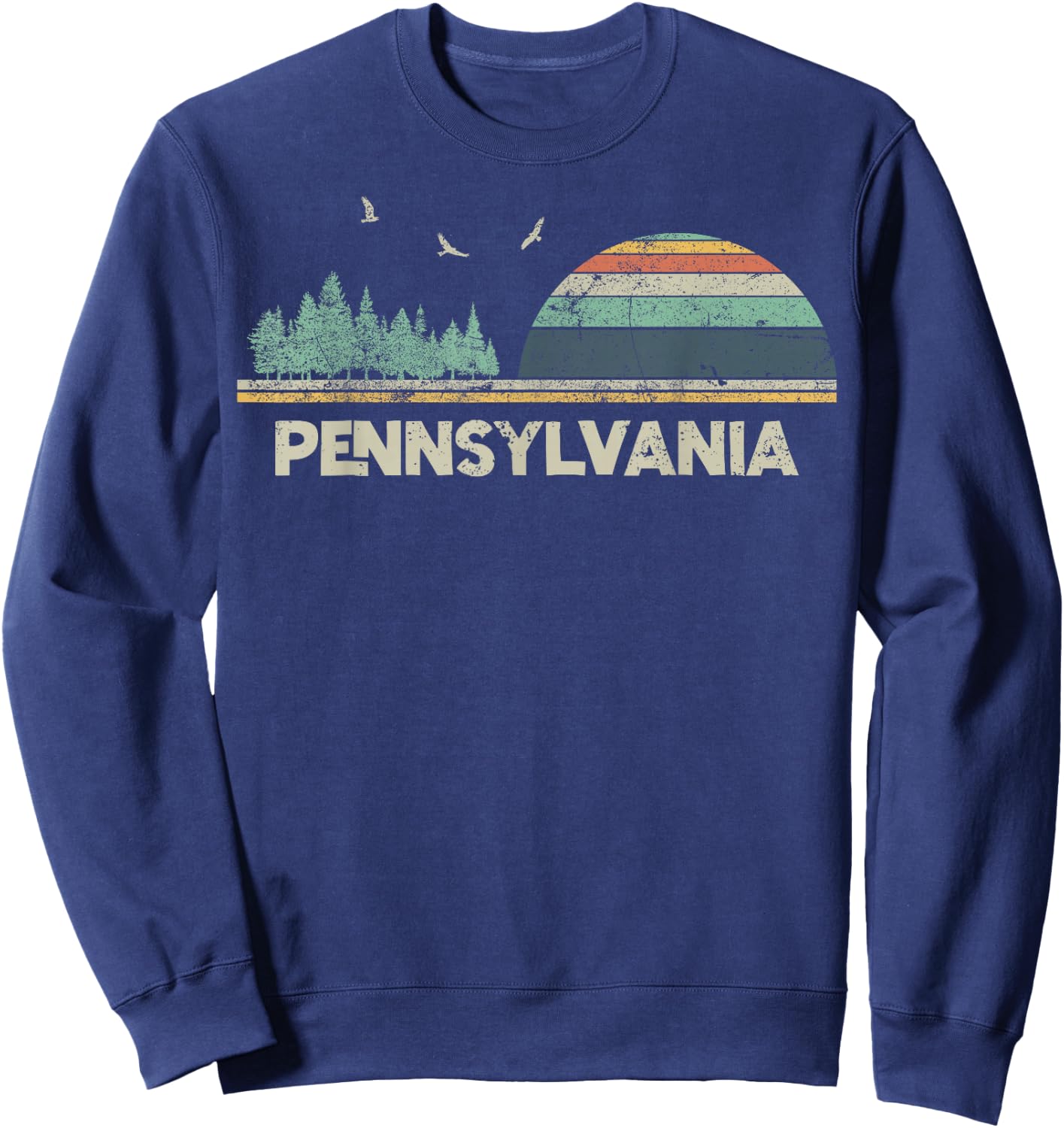 Pennsylvania Keystone State Philadelphia Pittsburgh Sweatshirt - Sweatshirt | Navy