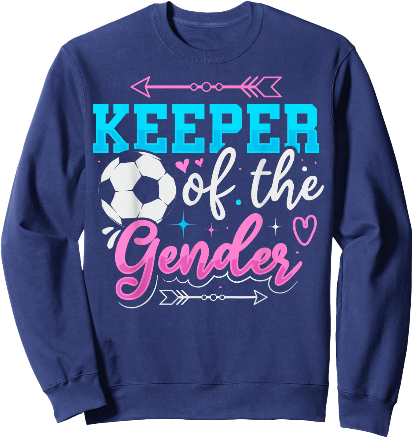 Keeper of the Gender Design for a Soccer Player Sweatshirt - Sweatshirt | Navy