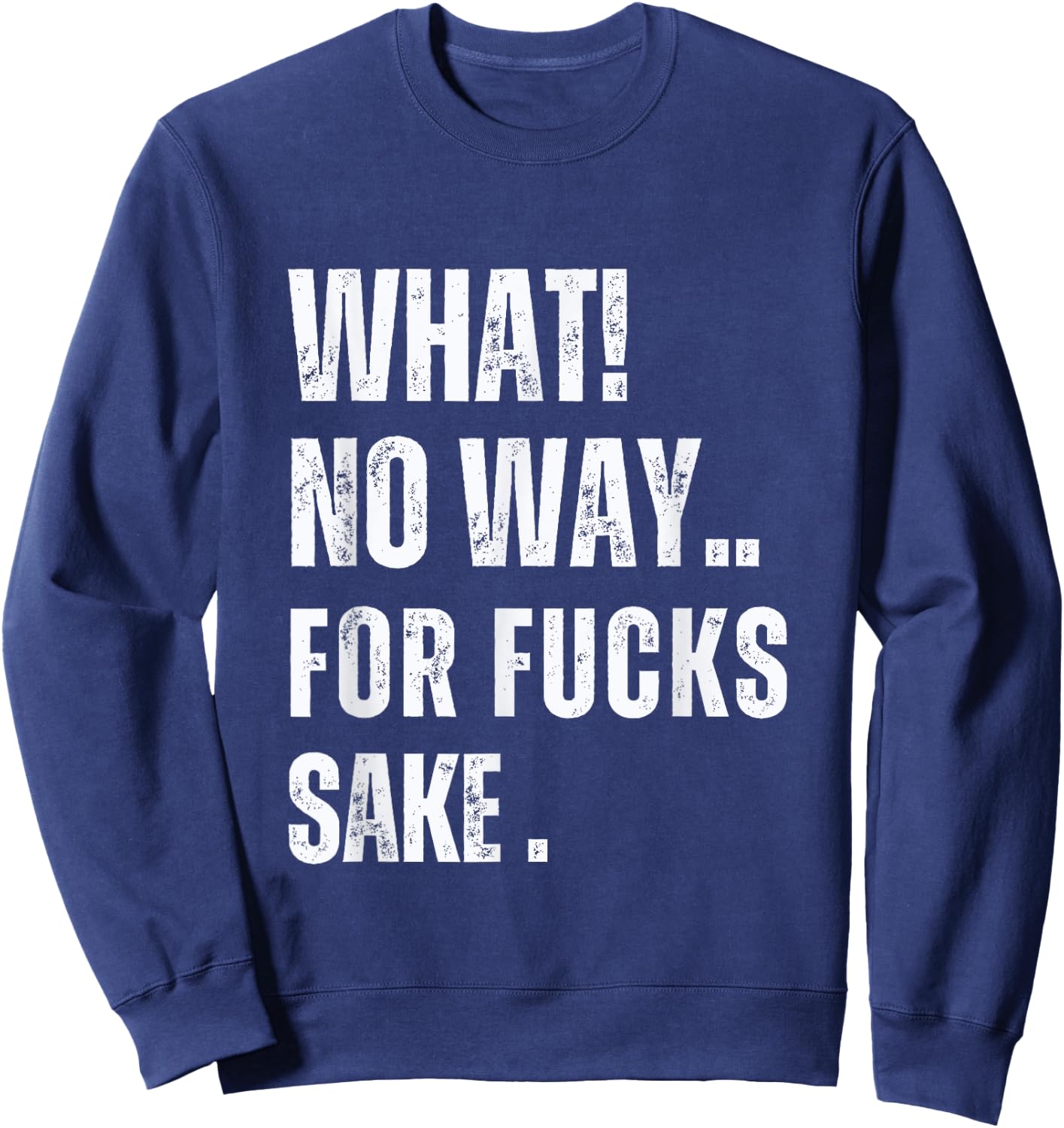 What No Way For Fucks Sake Sweatshirt - Sweatshirt | Navy