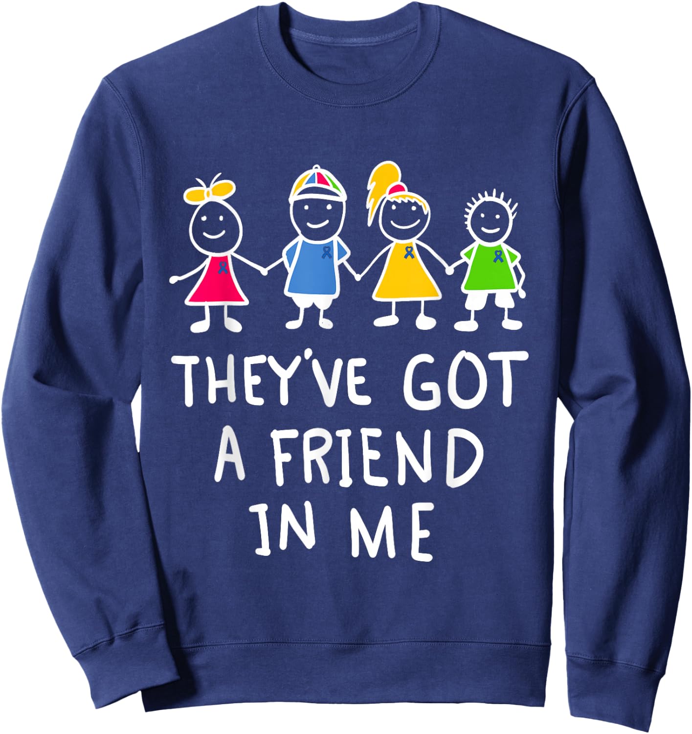 Child abuse awareness Child abuse prevention Sweatshirt - Sweatshirt | Navy
