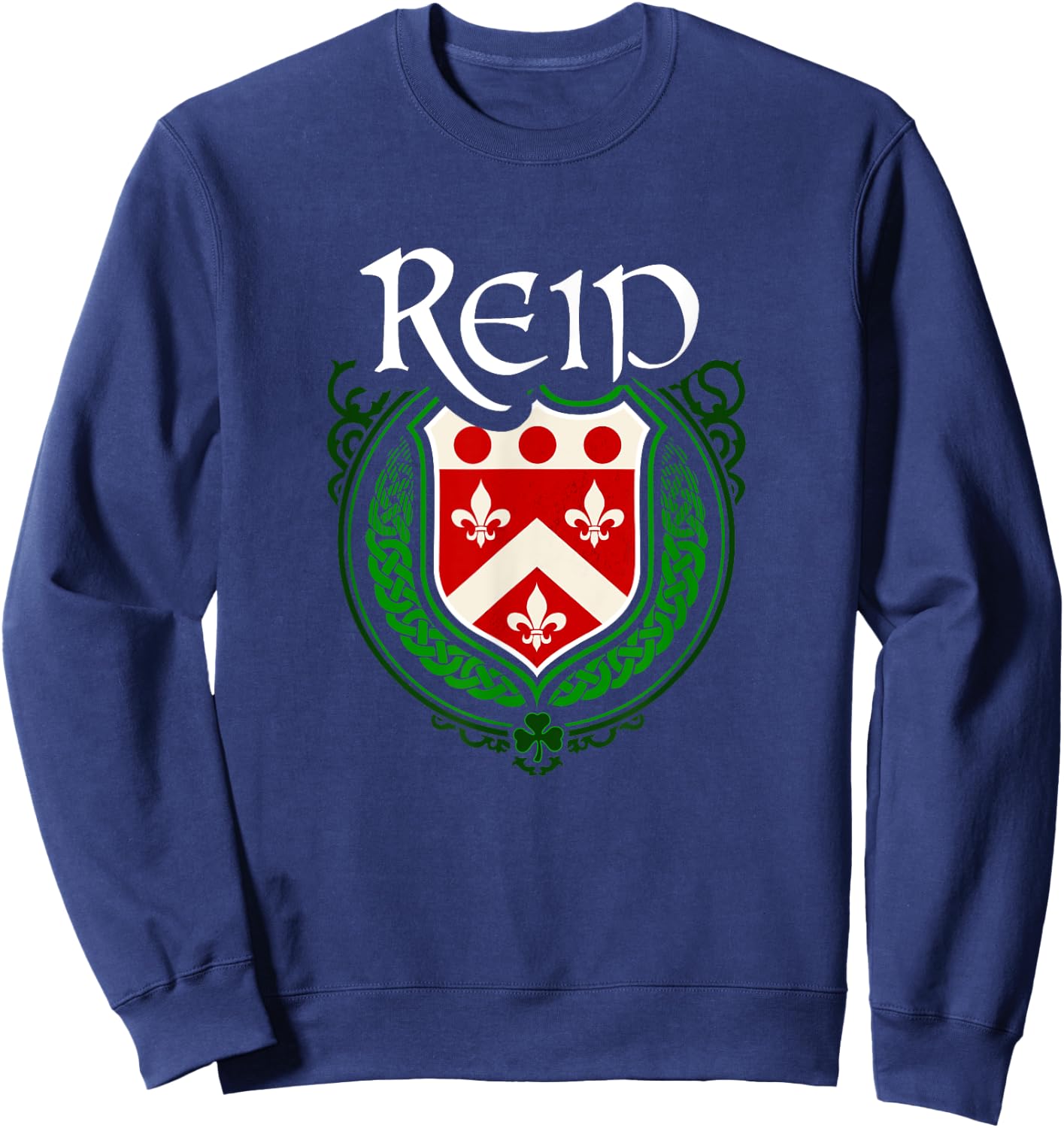 Reid Surname Irish Clan Tartan Badge Ireland Sweatshirt - Sweatshirt | Navy