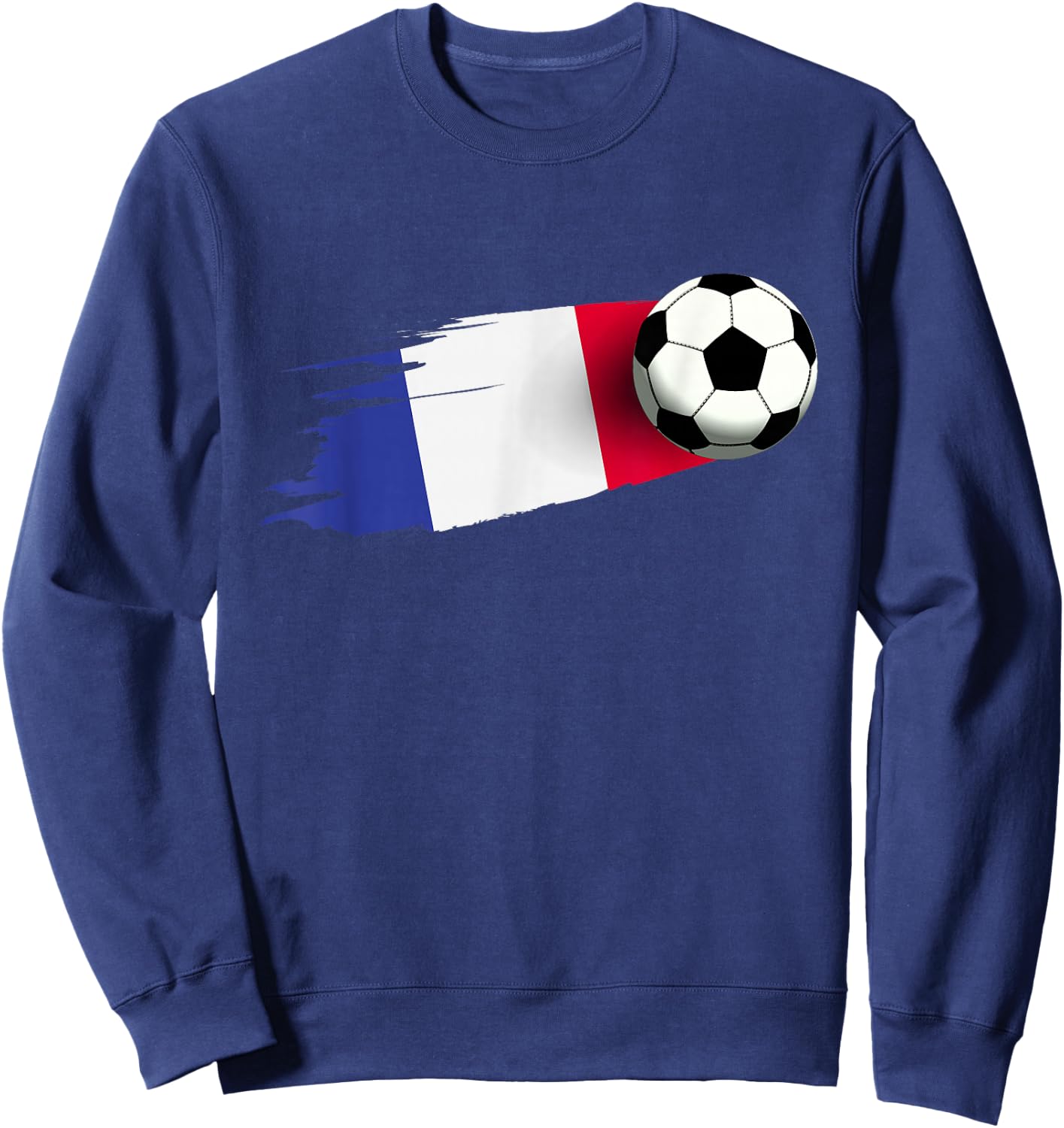 France Flag Jersey French Soccer Team French Sweatshirt - Sweatshirt | Navy