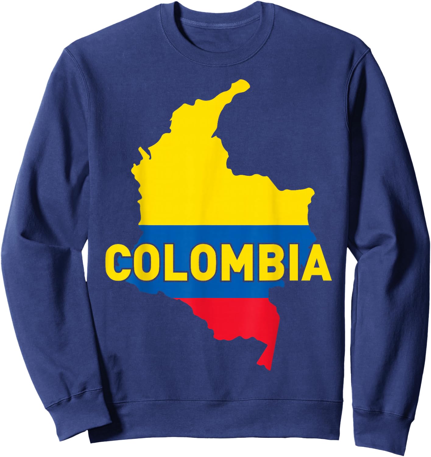 Proud Family and Patriotic Flag of Country Columbia Sweatshirt - Sweatshirt | Navy
