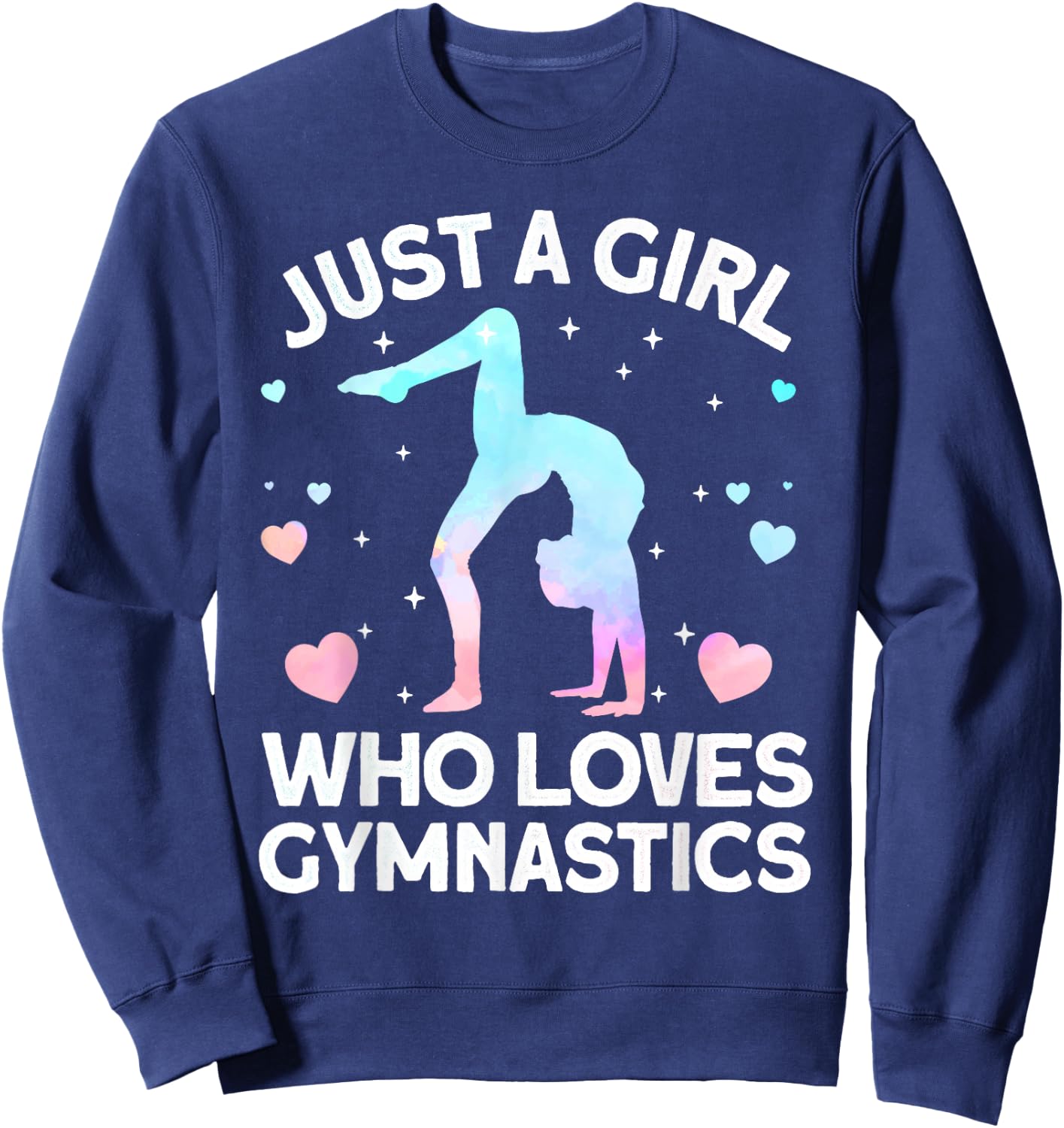 Cool Gymnastics Art Girls Gymnastics Gymnast Coach Small Sweatshirt - Sweatshirt | Navy
