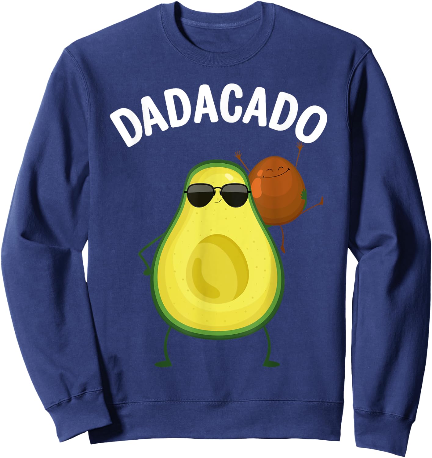 Cute Avocado Design For Dad Men Fruit Avocado Pear Lovers Sweatshirt - Sweatshirt | Navy