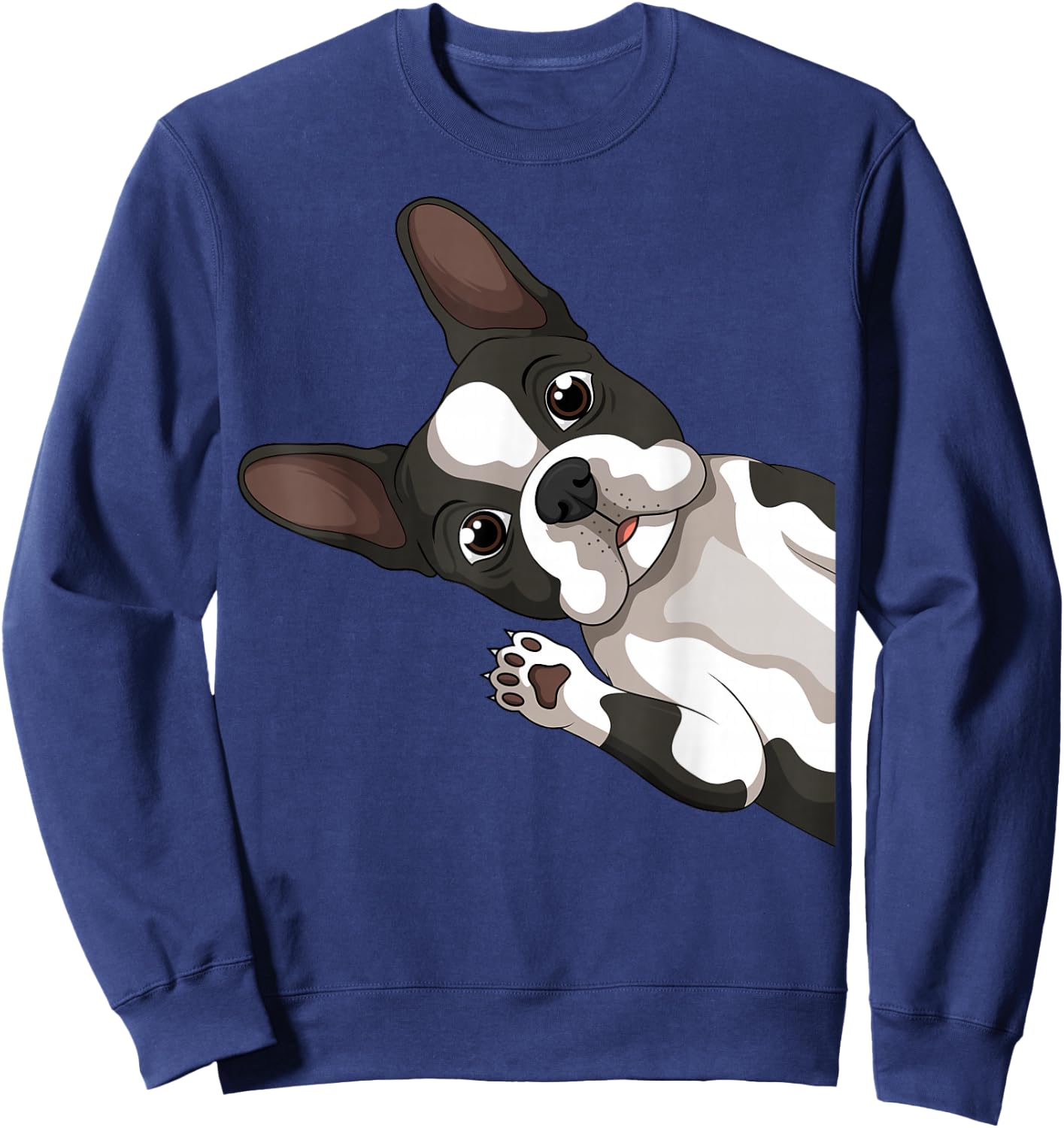 Boston Terrier Dog Sweatshirt - Sweatshirt | Navy