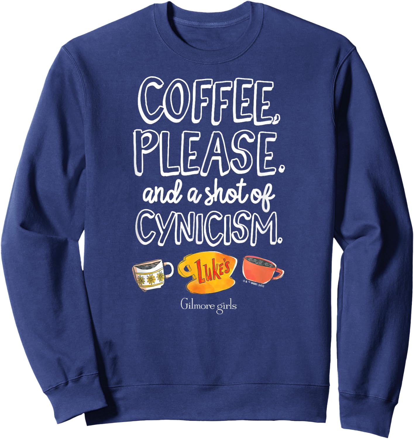 Gilmore Girls - Coffee & Cynicism Sweatshirt - Sweatshirt | Navy