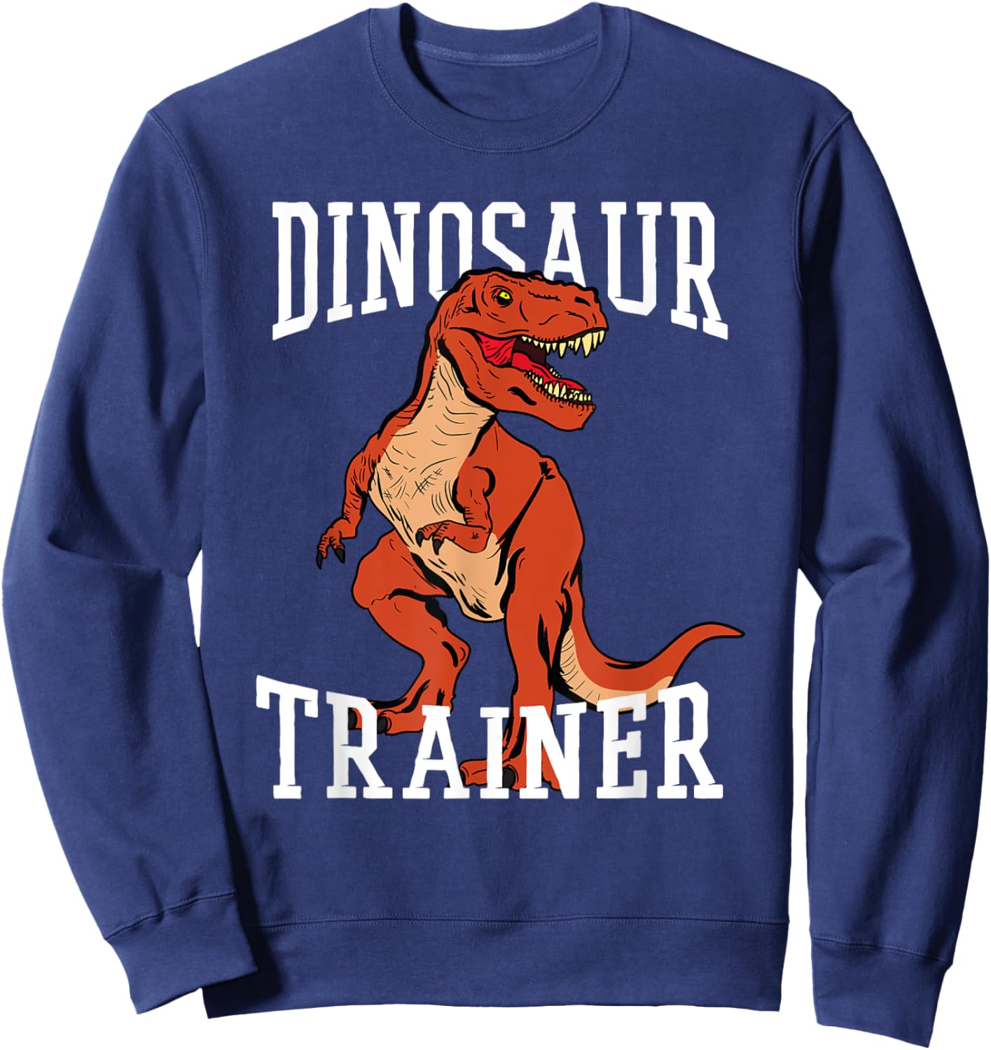 Dinosaur Trainer Dino T-rex Tyrannosaurus Rex Sweatshirt - Sweatshirt | Navy