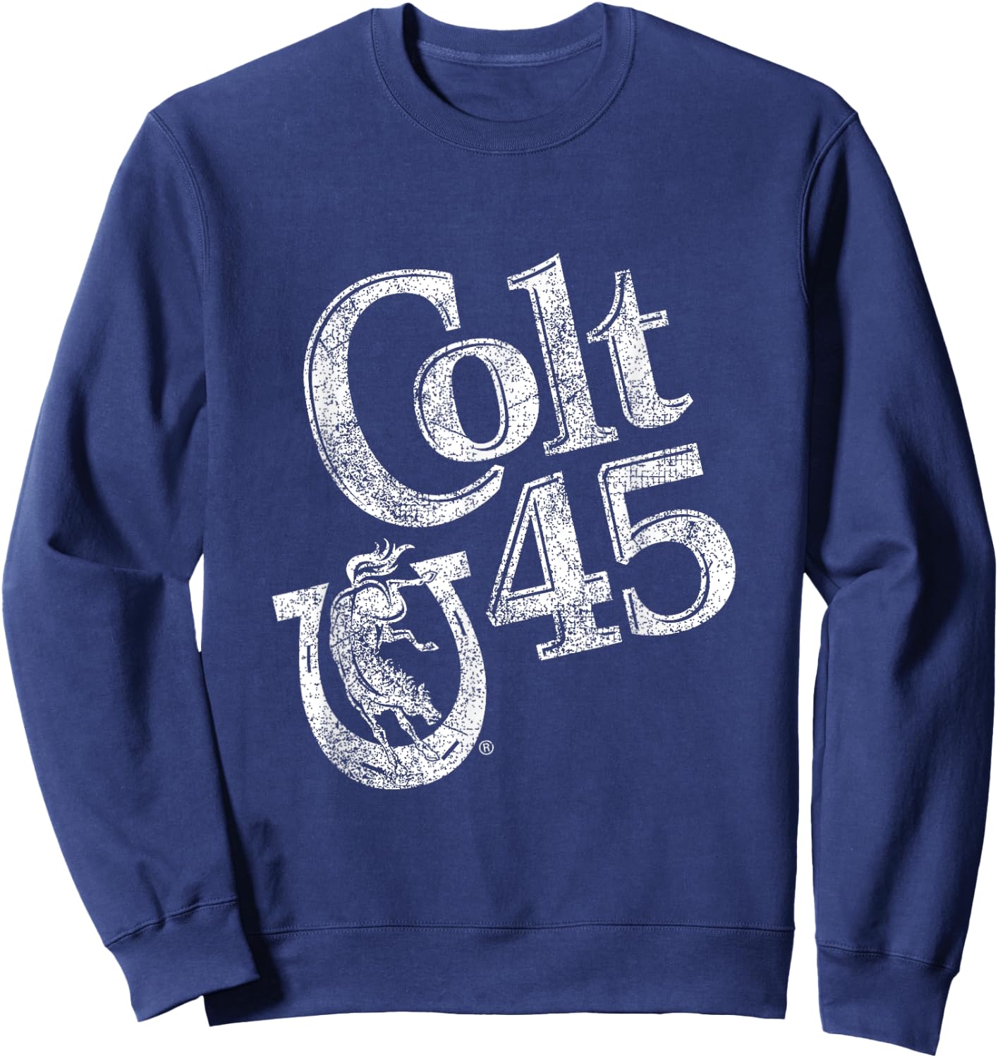 Colt 45 Beer Vintage Style - Logo Sweatshirt - Sweatshirt | Navy