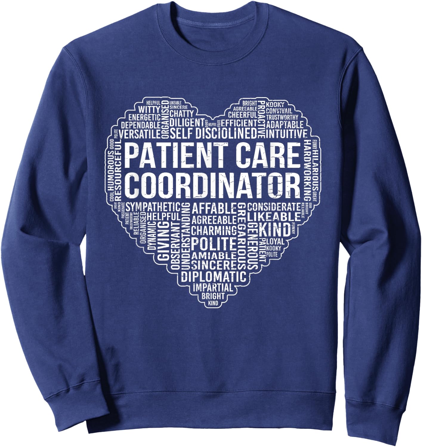 Patient Care Coordinator - Certified Assistant Nursing PCA Sweatshirt - Sweatshirt | Navy