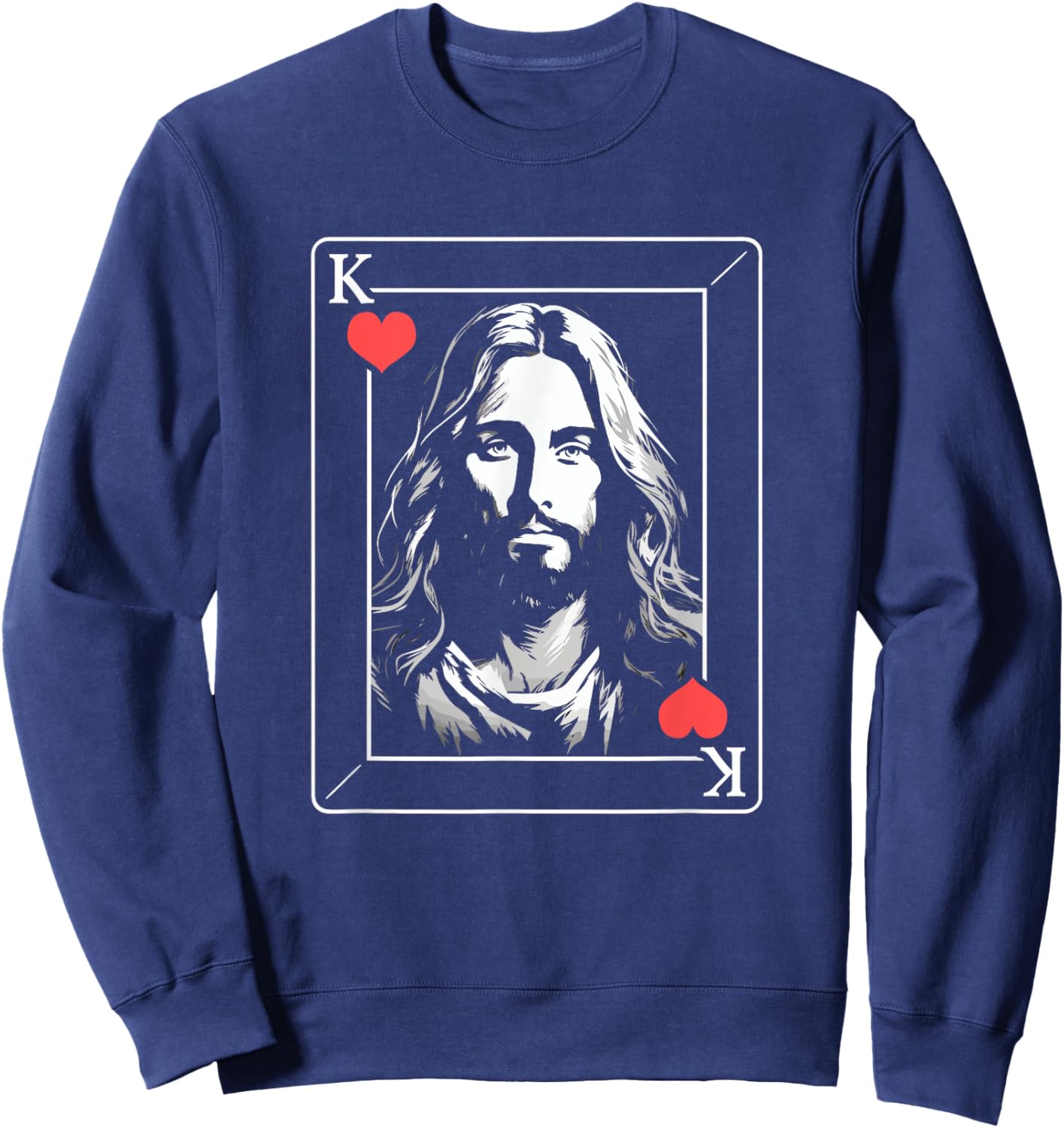 Jesus is King Sweatshirt - Sweatshirt | Navy