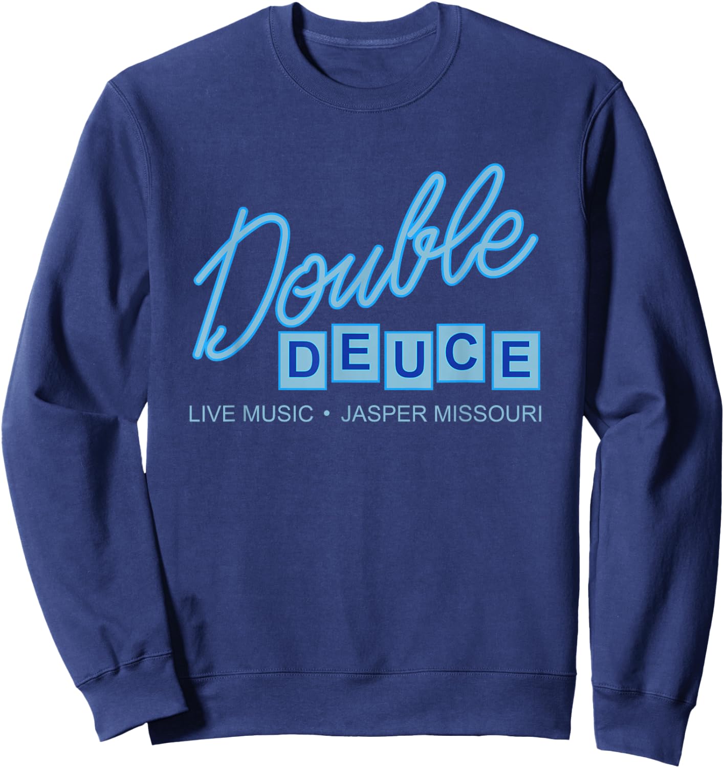 Double Deuce Bar - Jasper Missouri Sweatshirt - Sweatshirt | Navy