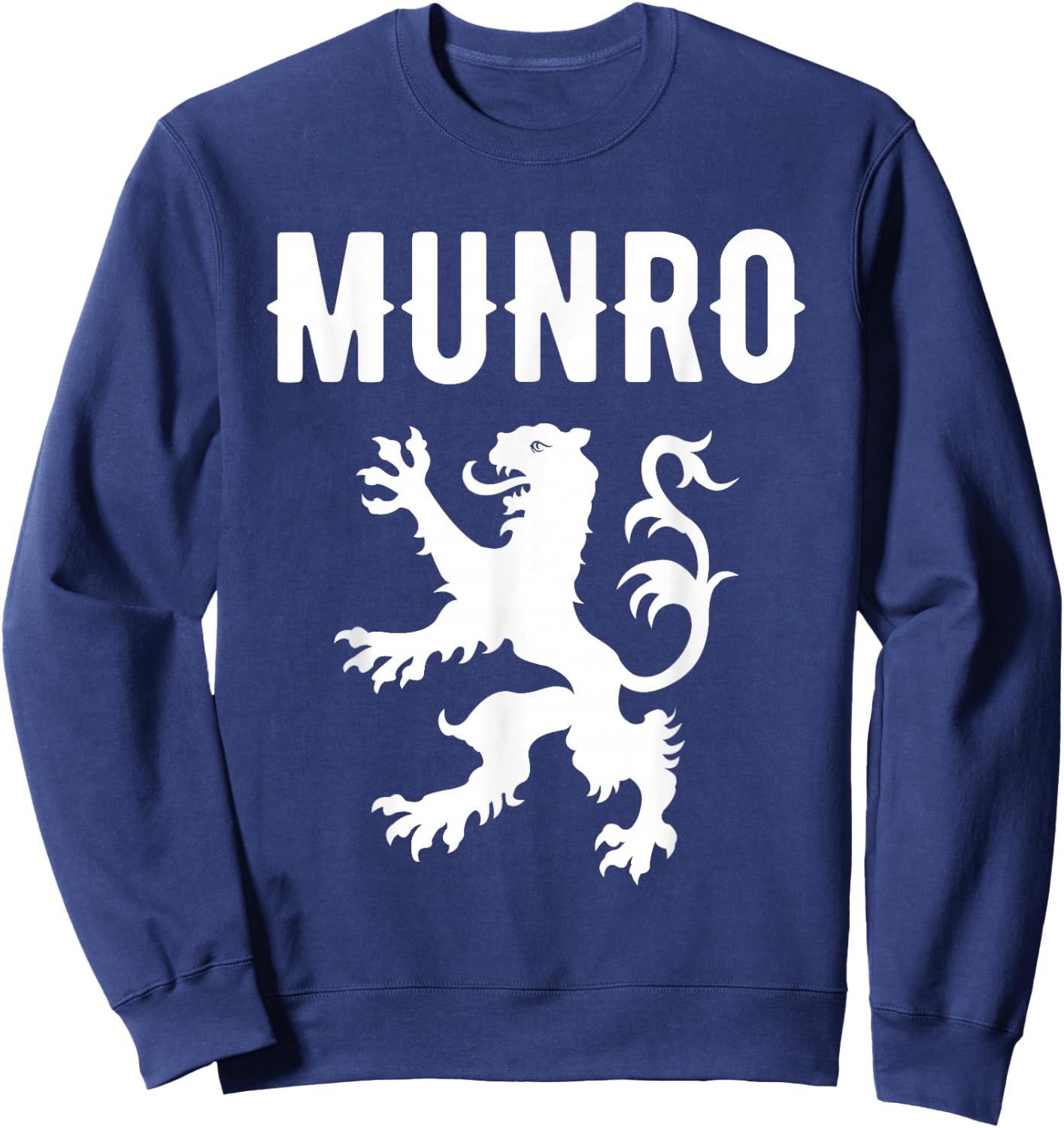 Munro Clan Scottish Family Name Scotland Heraldry Sweatshirt - Sweatshirt | Navy