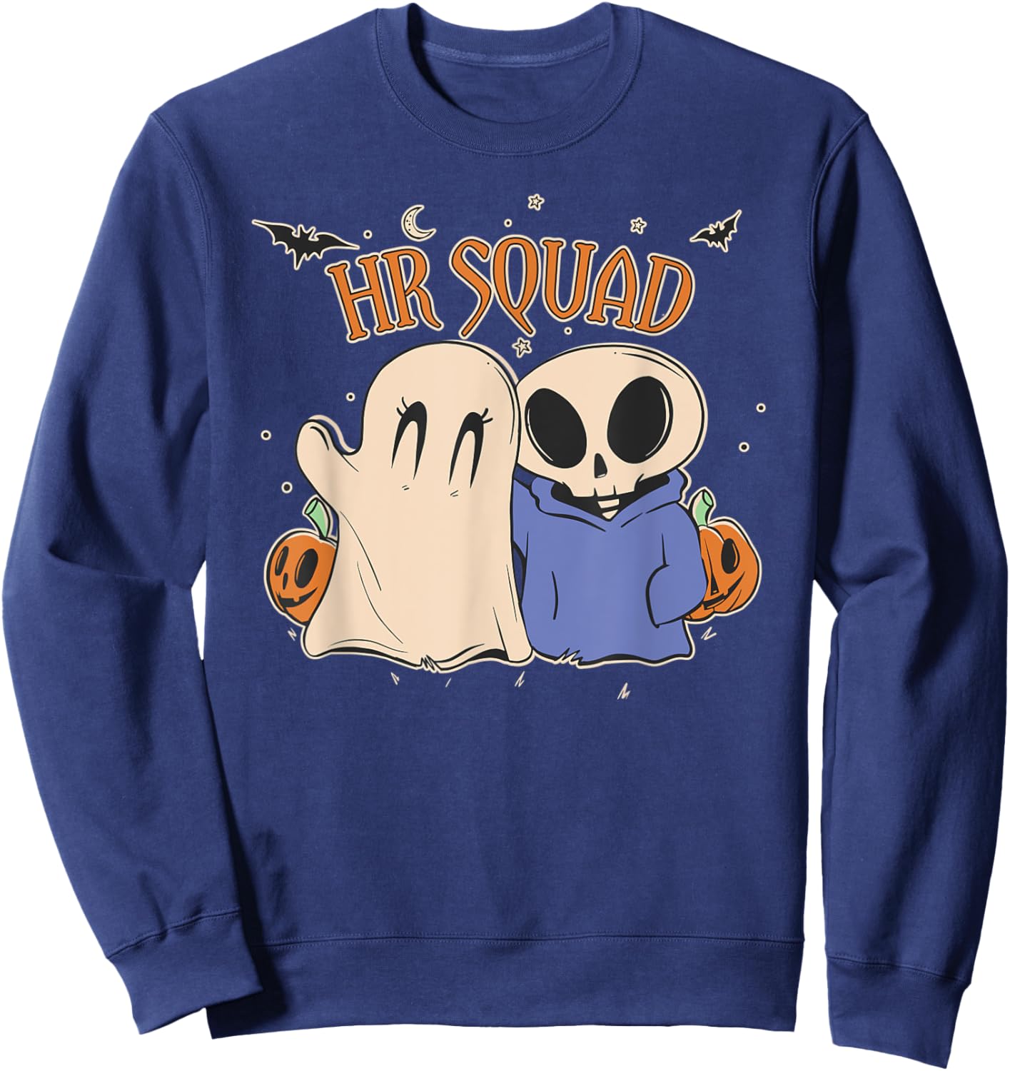Halloween HR Squad Costume Funny Human Resource Sweatshirt - Sweatshirt | Navy