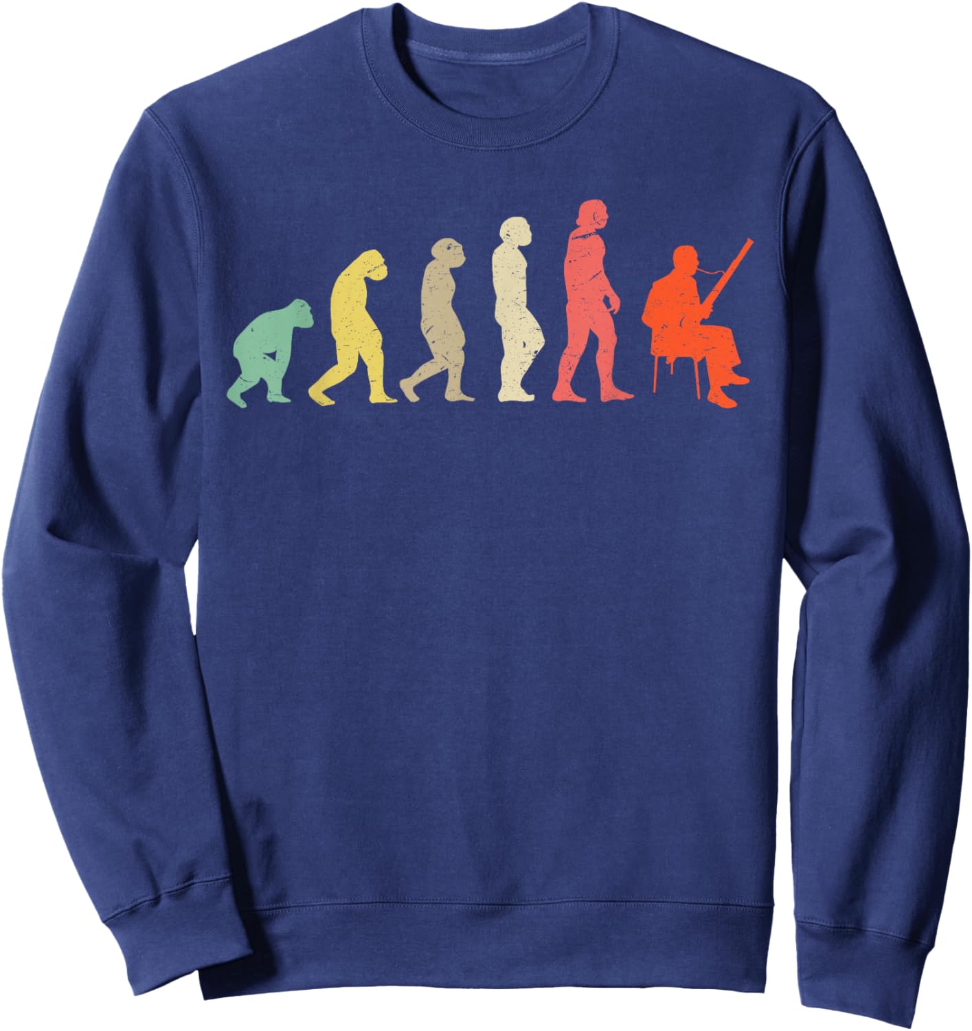 Evolution Of A Bassoonist - Bassoon Sweatshirt - Sweatshirt | Navy