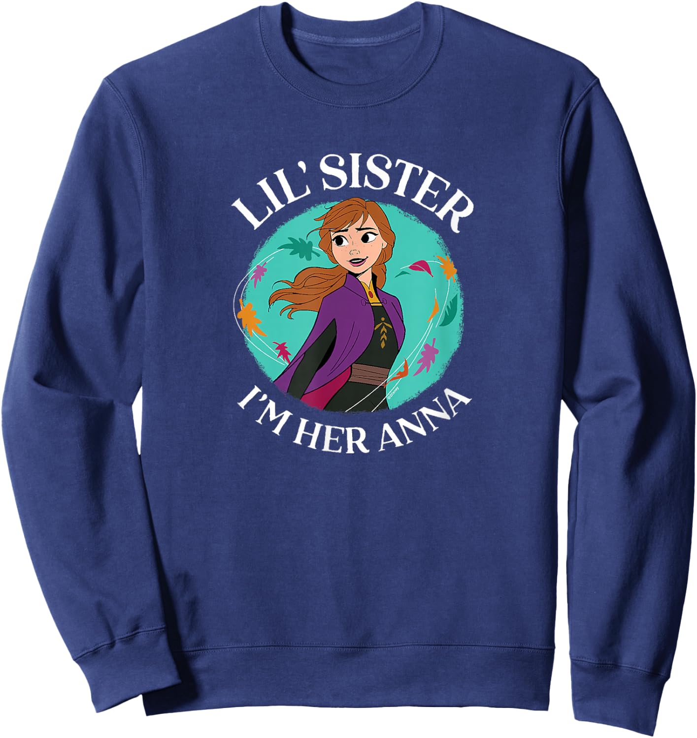 Frozen - Lil' Sister I'm Her Anna Sweatshirt - Sweatshirt | Navy