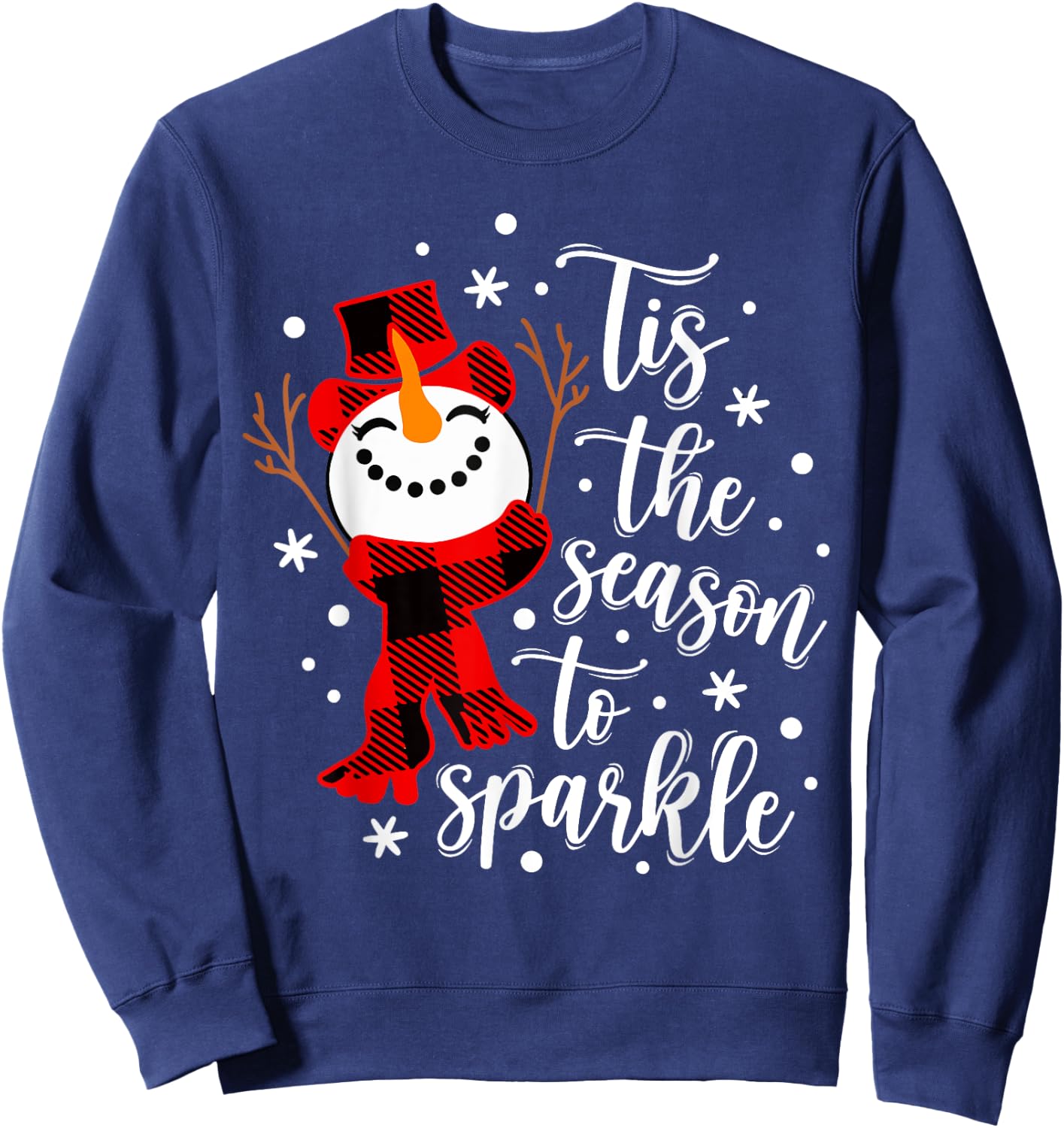 Tis The Season To Sparkle Matching Family Sweatshirt - Sweatshirt | Navy