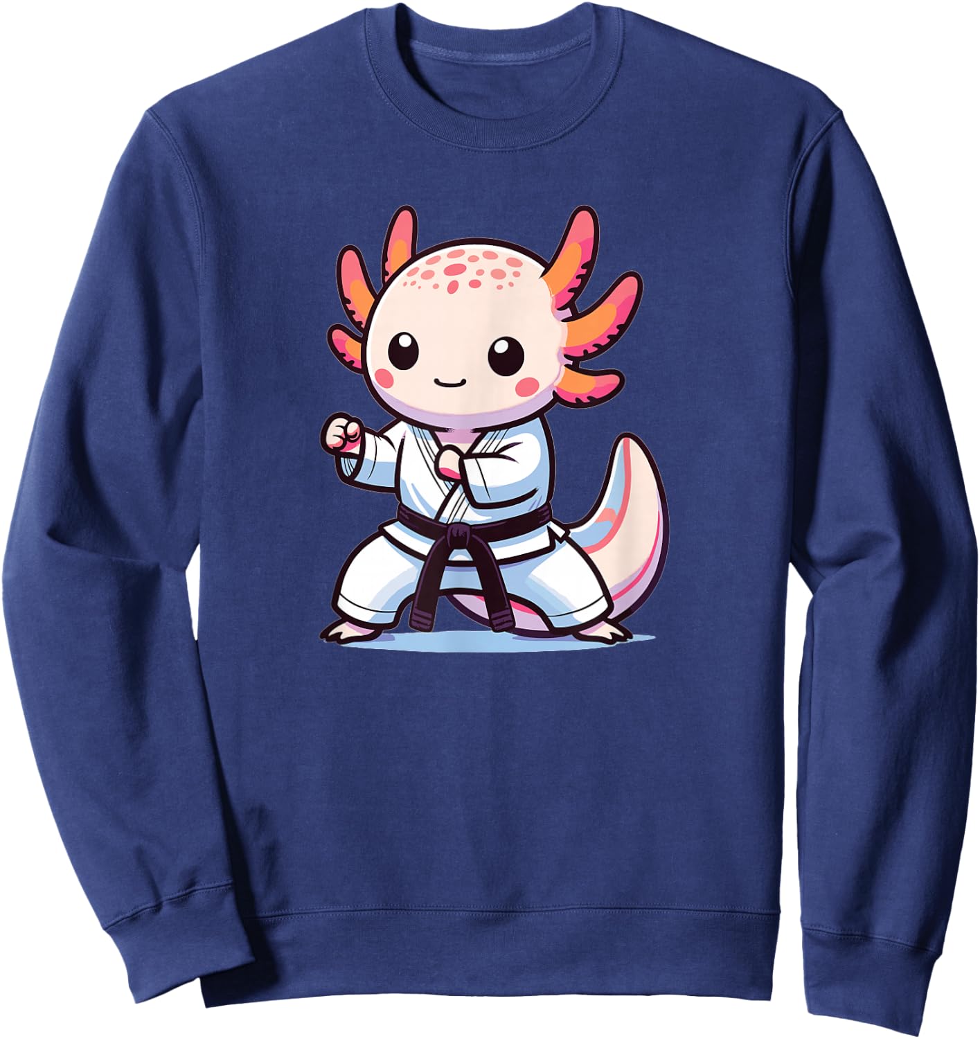 Sports Axolotls Martial Arts Karate Axolotl Sweatshirt - Sweatshirt | Navy