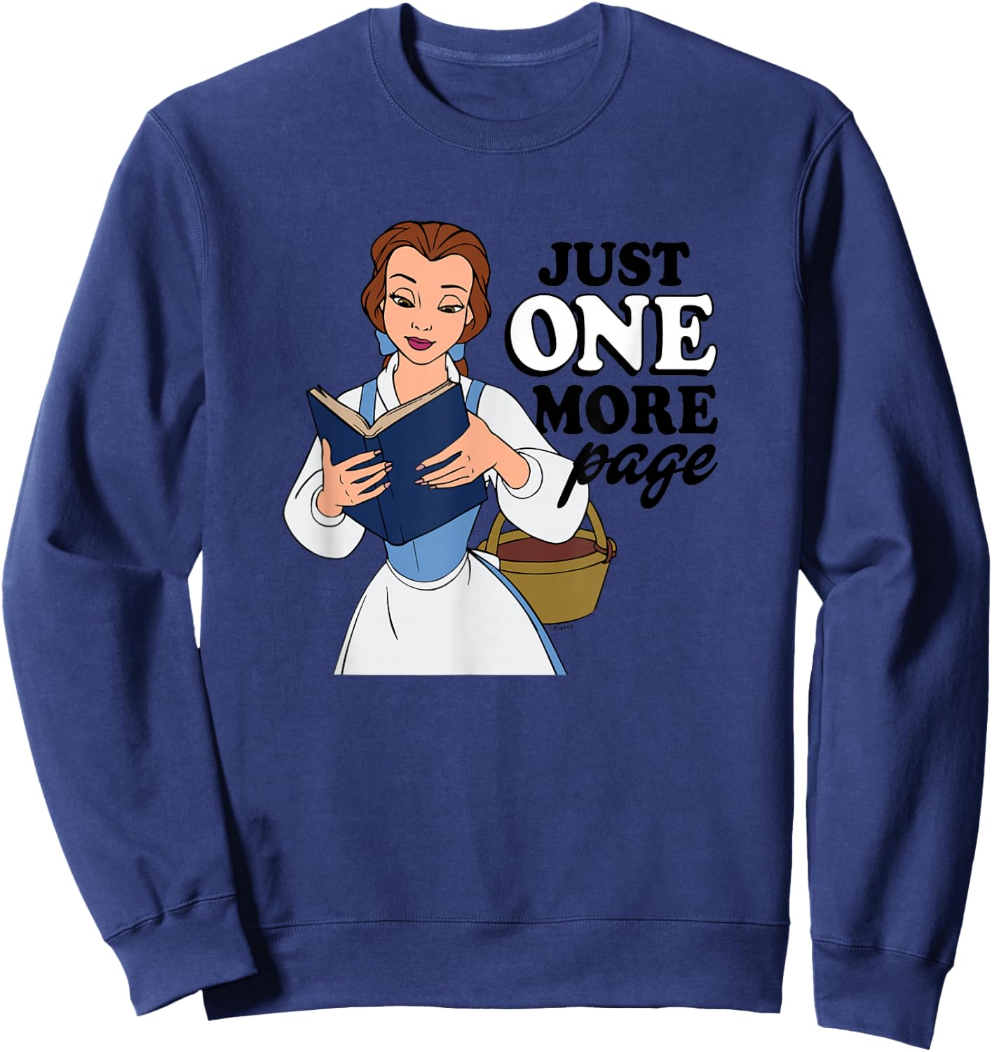 Disney Princess - Belle Just One More Page Sweatshirt - Sweatshirt | Navy