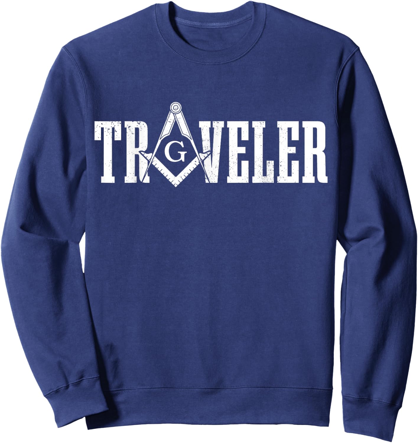 Mason Traveler Masonic Square and Compass Sweatshirt - Sweatshirt | Navy