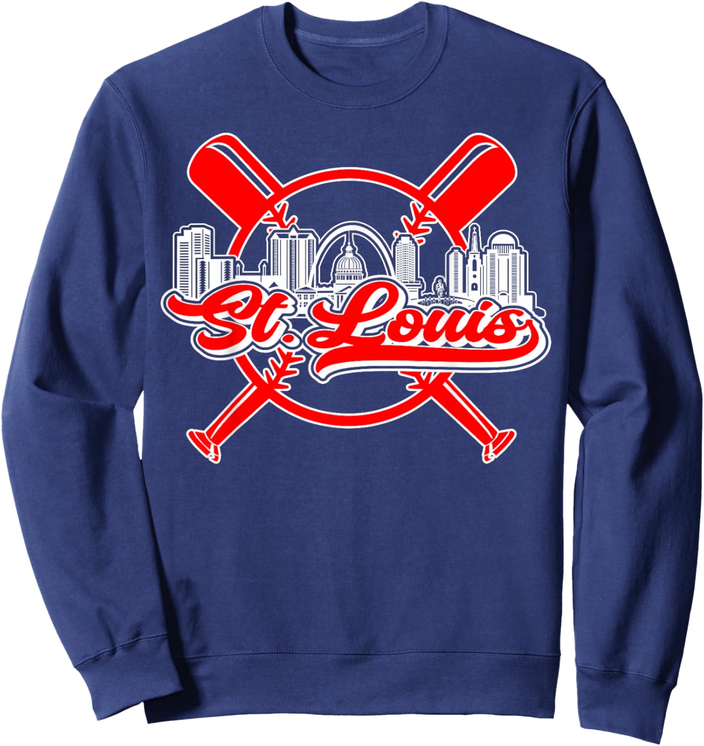 Vintage St. Louis Baseball Sweatshirt - Sweatshirt | Navy