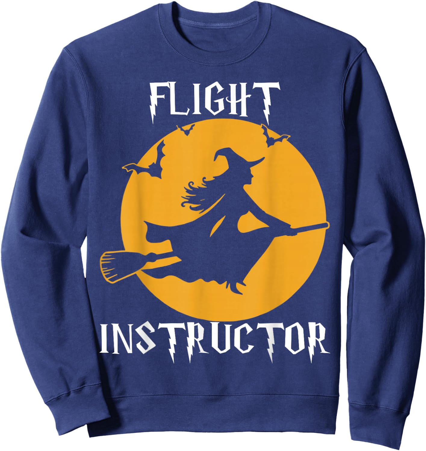 Flight Instructor Witch Halloween Sweatshirt - Sweatshirt | Navy