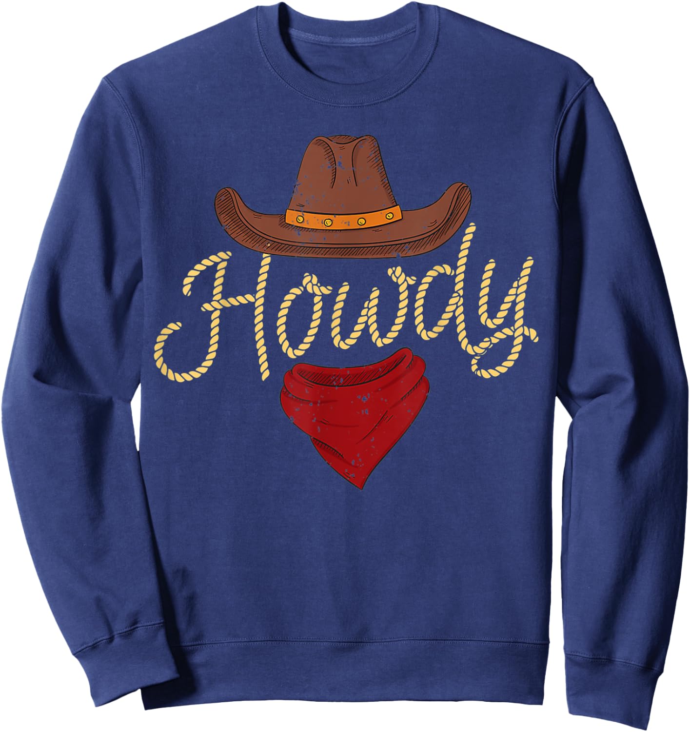 Howdy Cowboy Sweatshirt - Sweatshirt | Navy