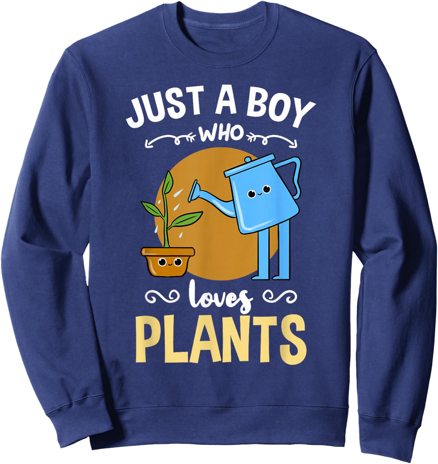 Just A Boy Who Loves Plants Sweatshirt - Sweatshirt | Navy