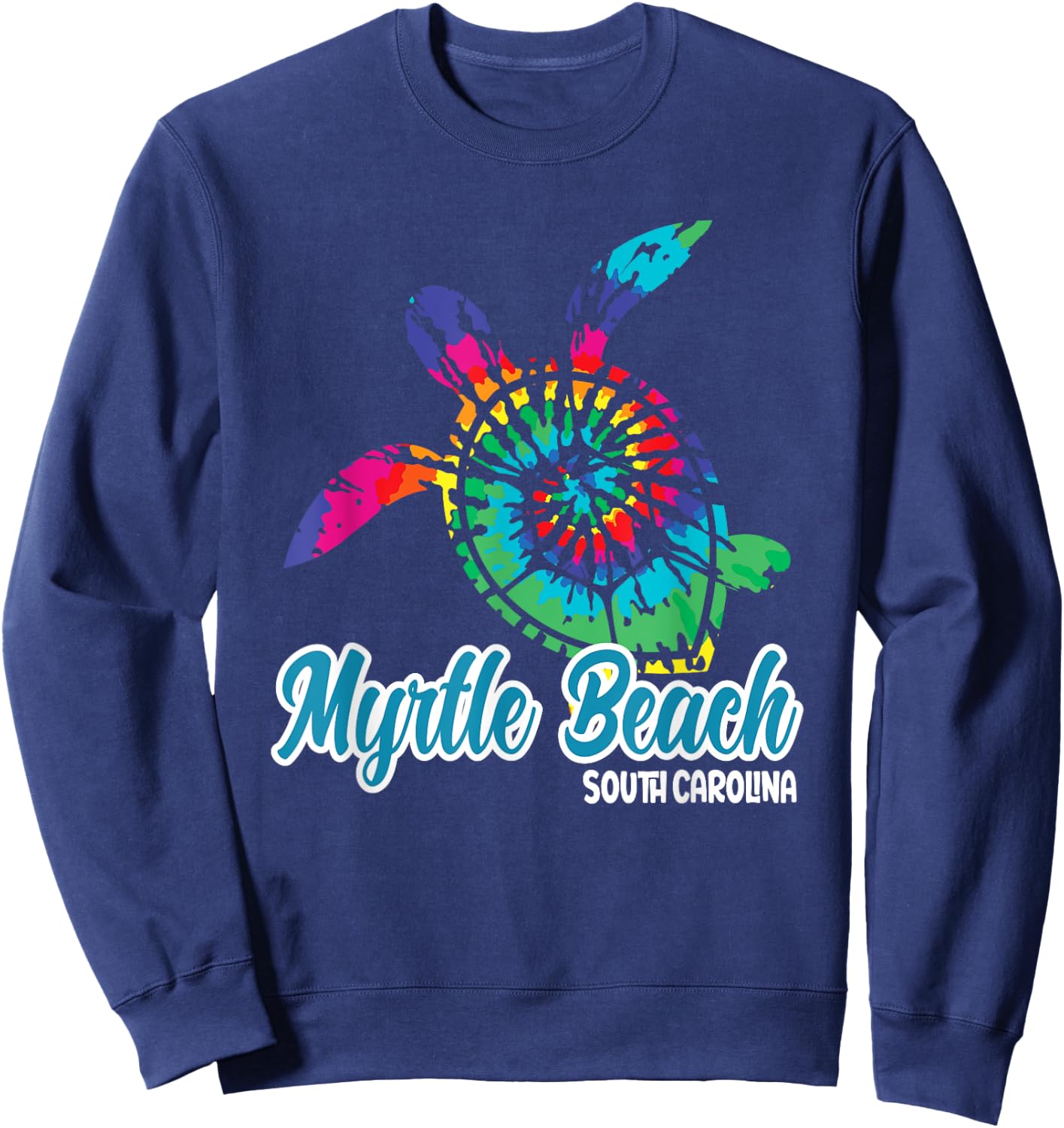 Myrtle Beach Souvenirs S Carolina Tie Dye Save Sea Turtle Men Women Girls Kids Sweatshirt - Sweatshirt | Navy