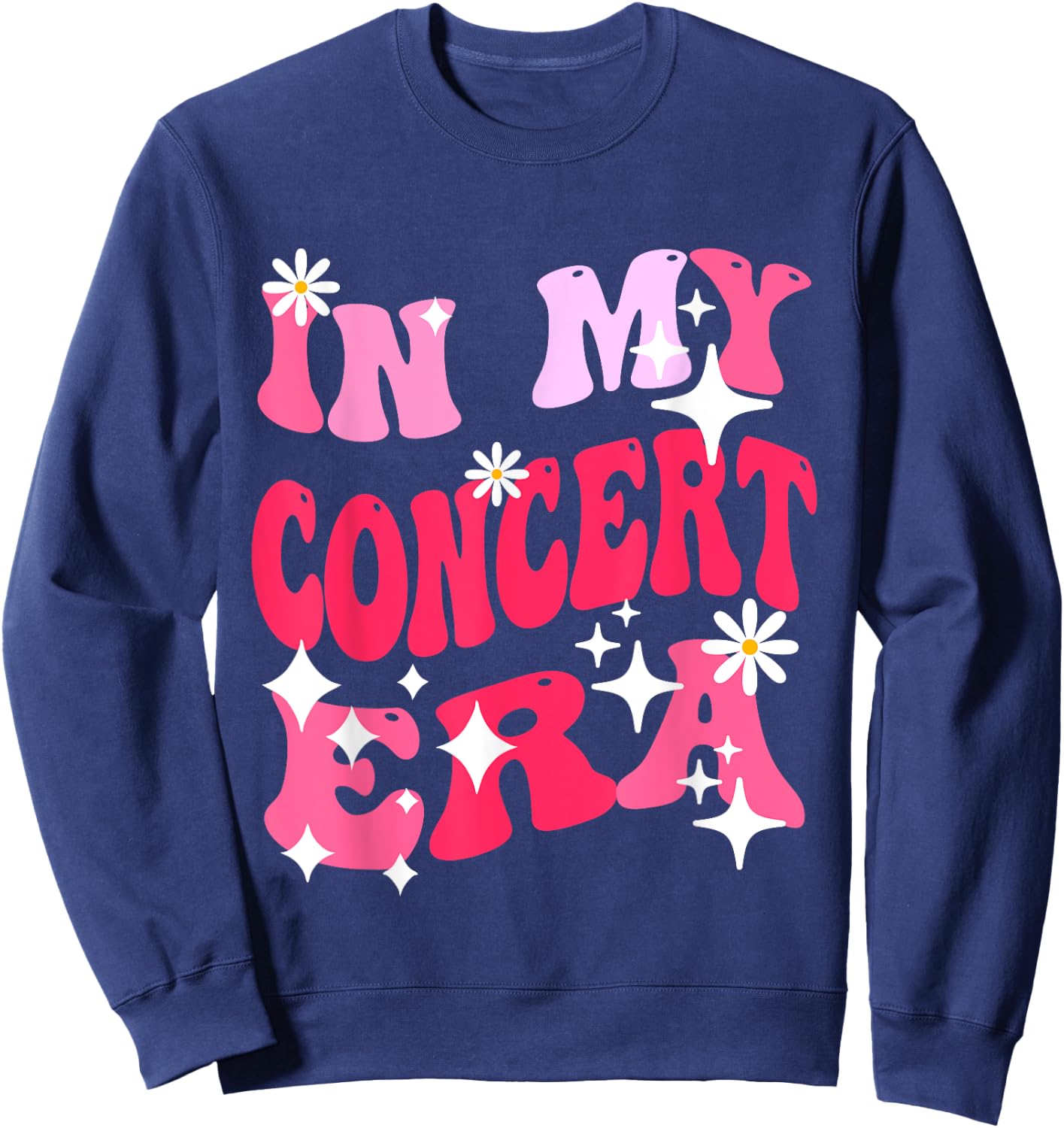 In My Concert Era Breast Cancer Awareness Music Concert 2023 Sweatshirt - Sweatshirt | Navy