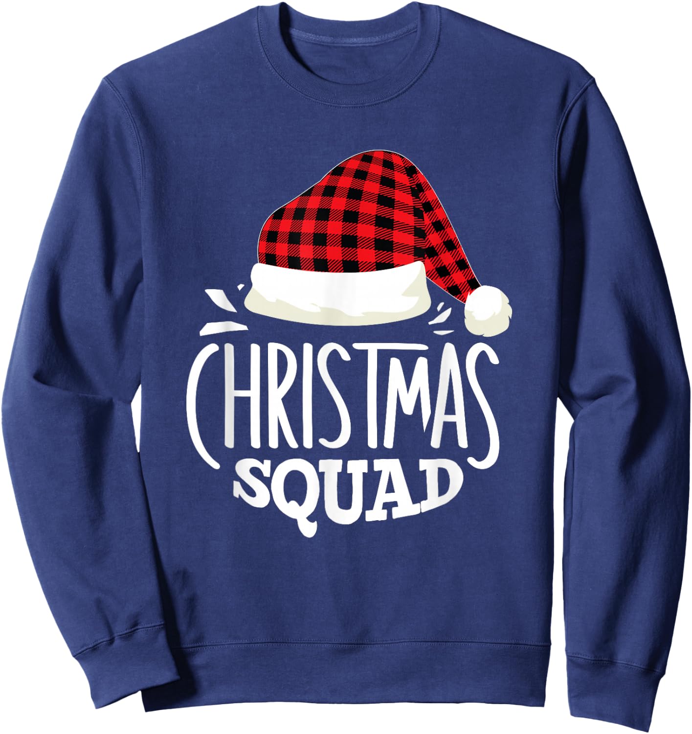 Christmas Squad Family Group Matching Christmas Pajama Party Sweatshirt - Sweatshirt | Navy
