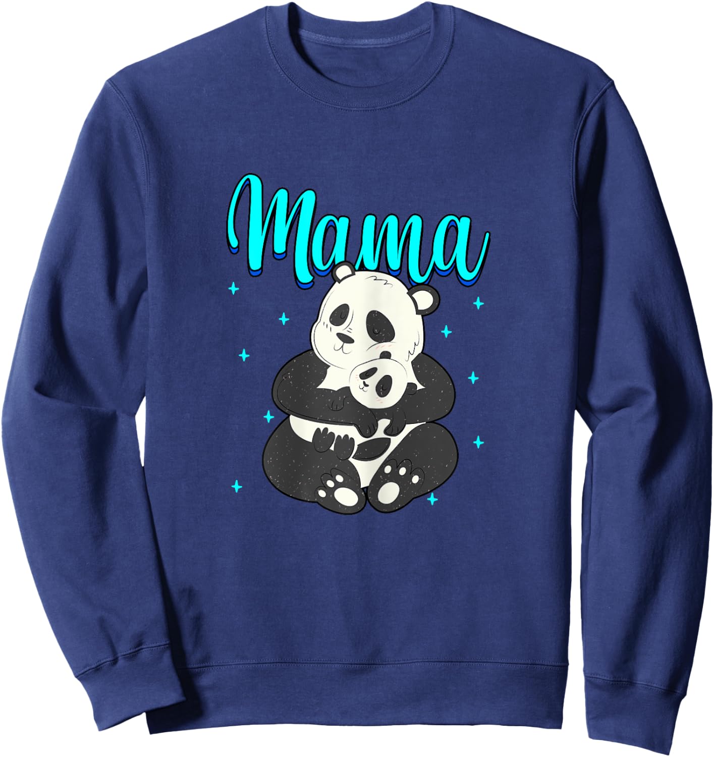 Mama Panda Bear Mama Mom Women Mothers Day Sweatshirt - Sweatshirt | Navy