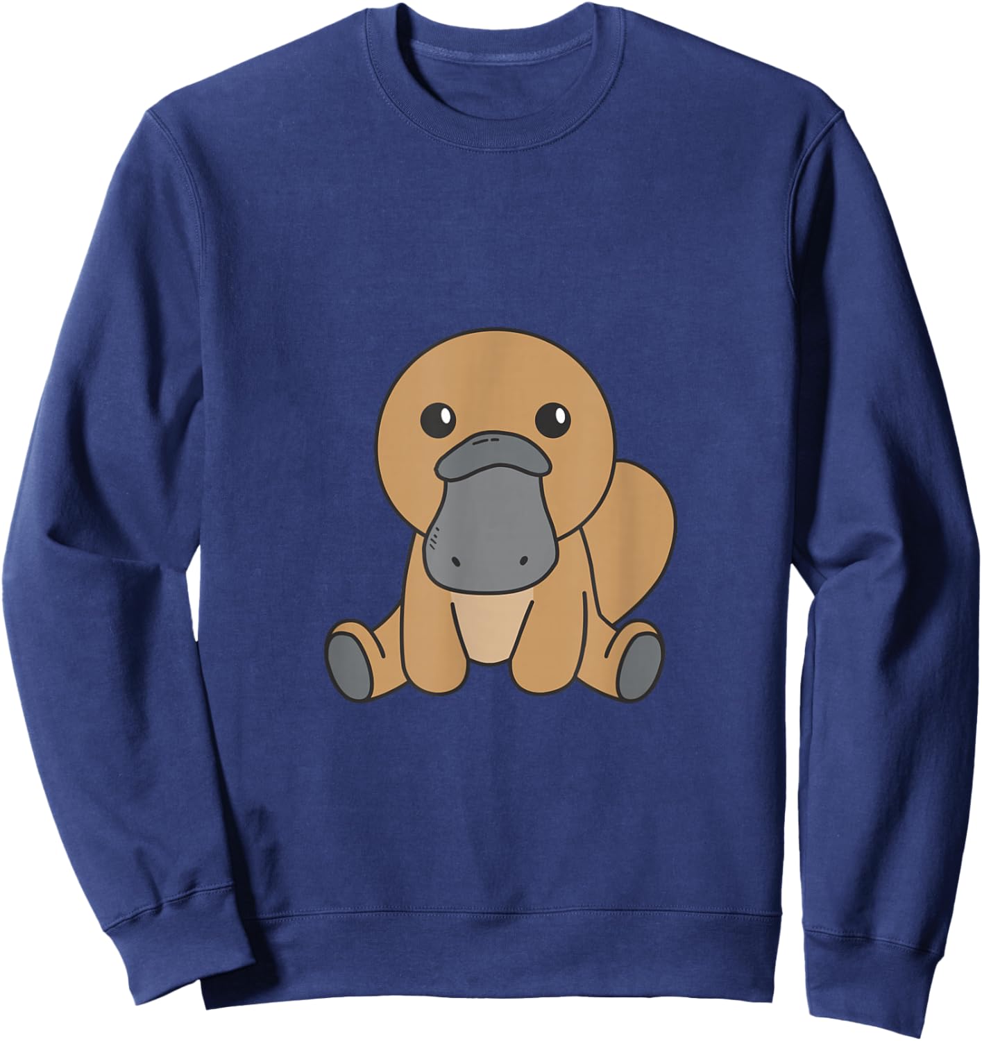 Platypus Cute Animals for Children Manga Platypus Sweatshirt - Sweatshirt | Navy