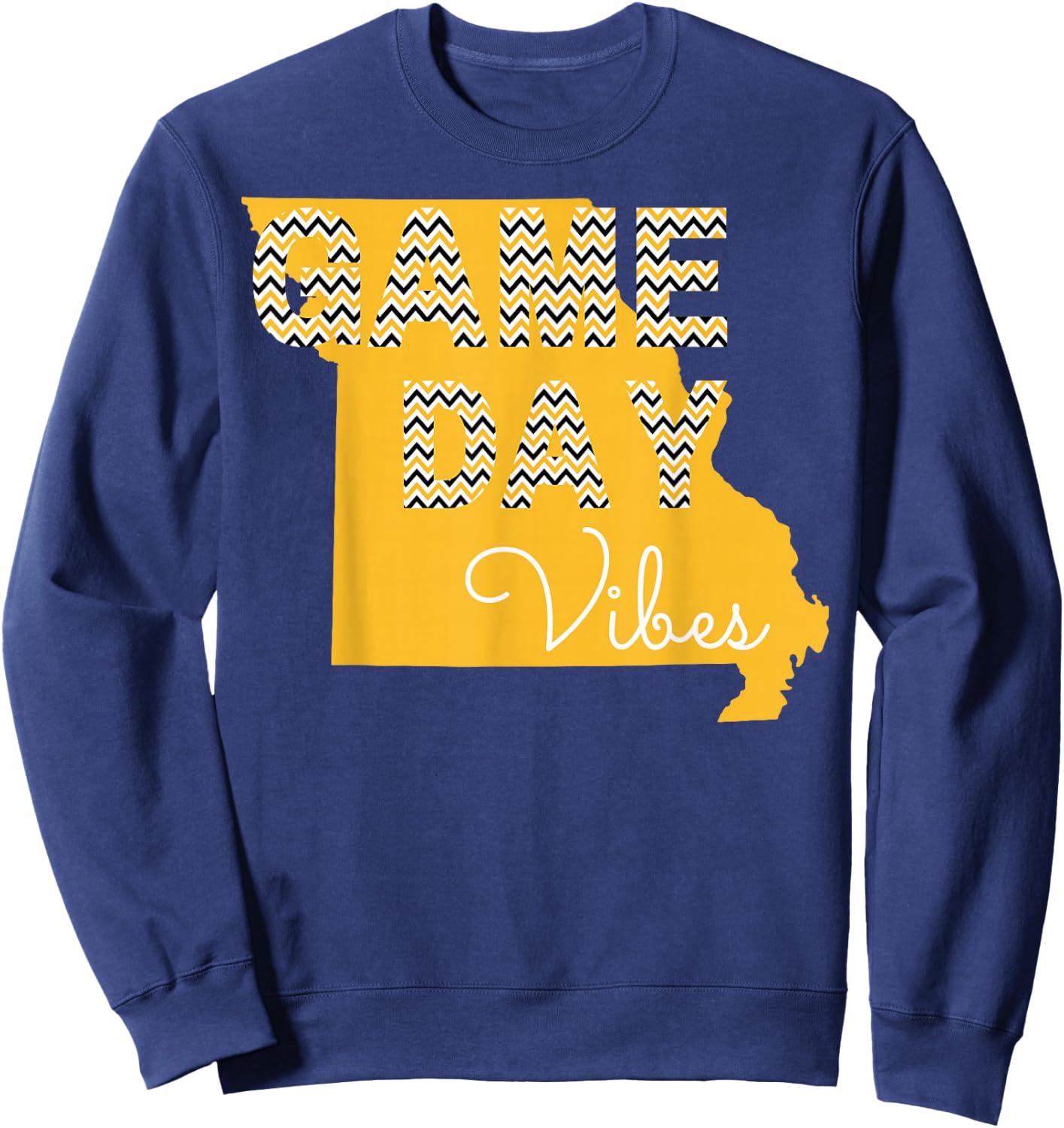 Missouri Football Game Day Vibes Fall Tailgate Sweatshirt - Sweatshirt | Navy