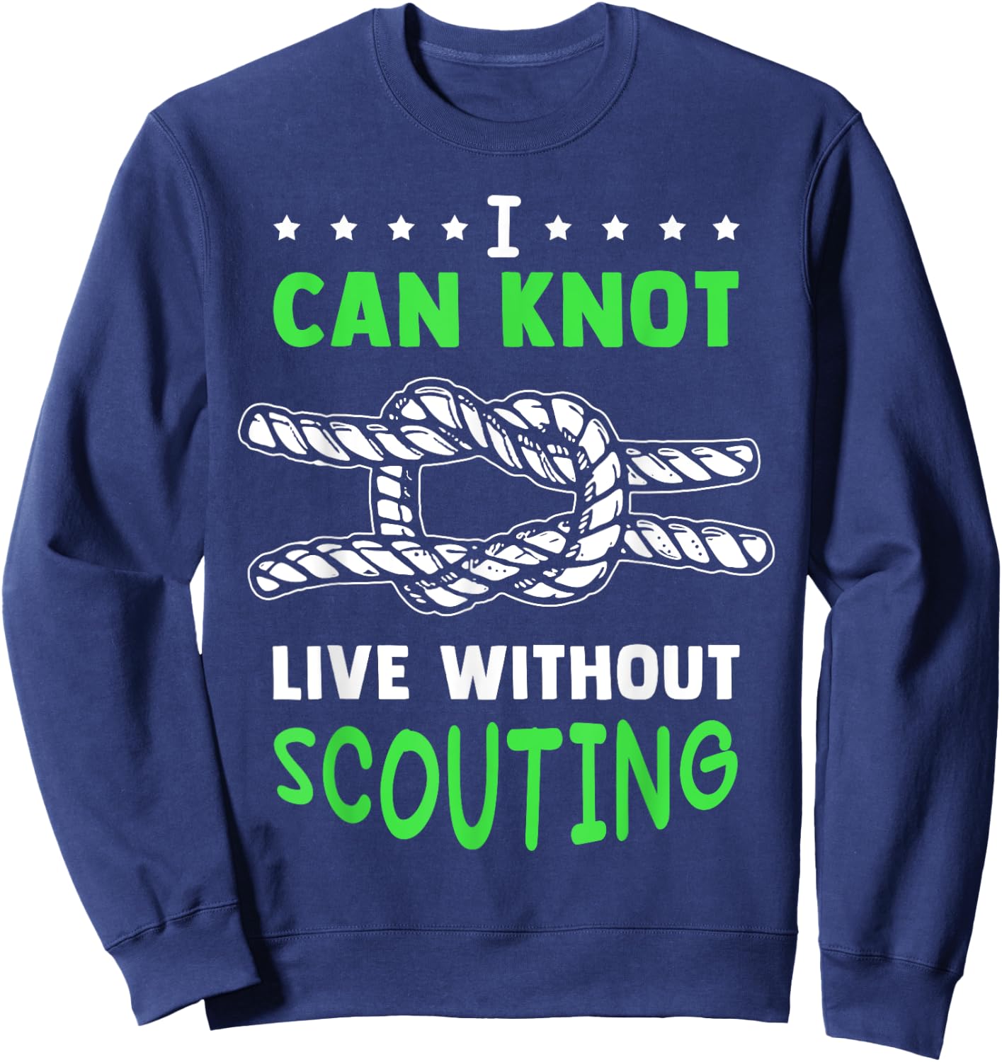 Scout Camp Scout Leader Camping Sweatshirt - Sweatshirt | Navy