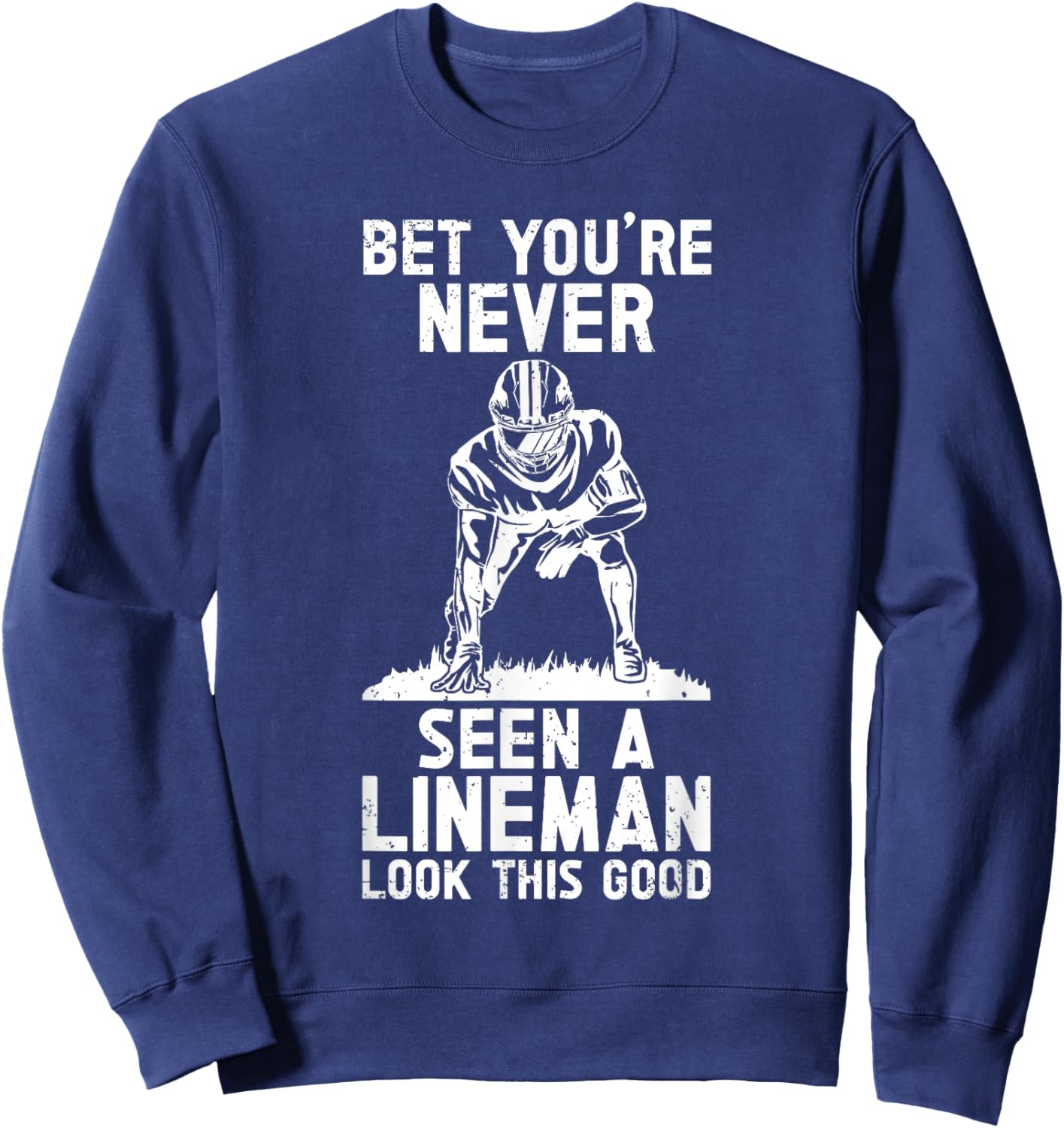 Defensive Lineman Football Player Position Quarterbacks Sweatshirt - Sweatshirt | Navy