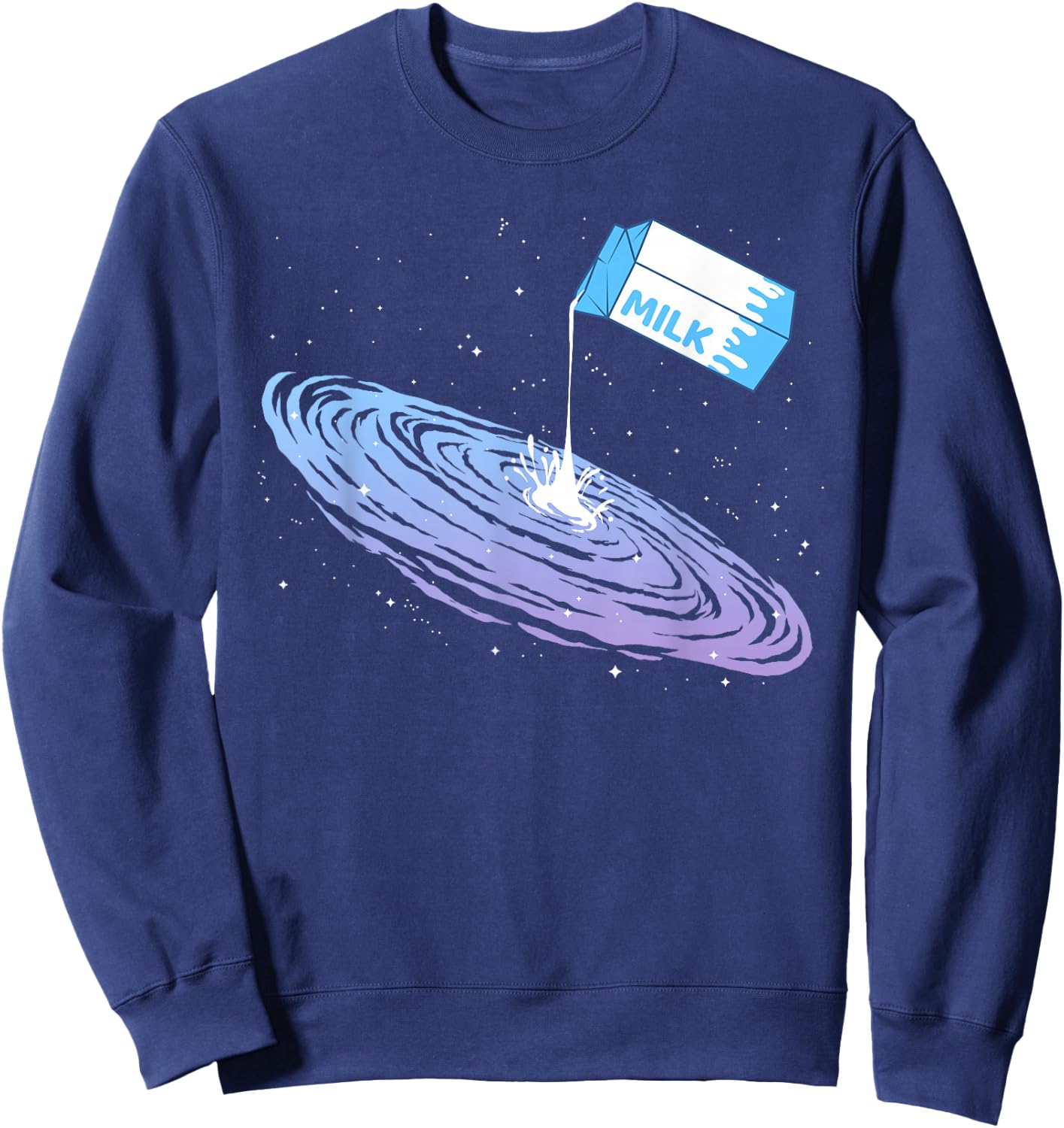 Funny Milky Way Galaxy for Astronomers Sweatshirt - Sweatshirt | Navy