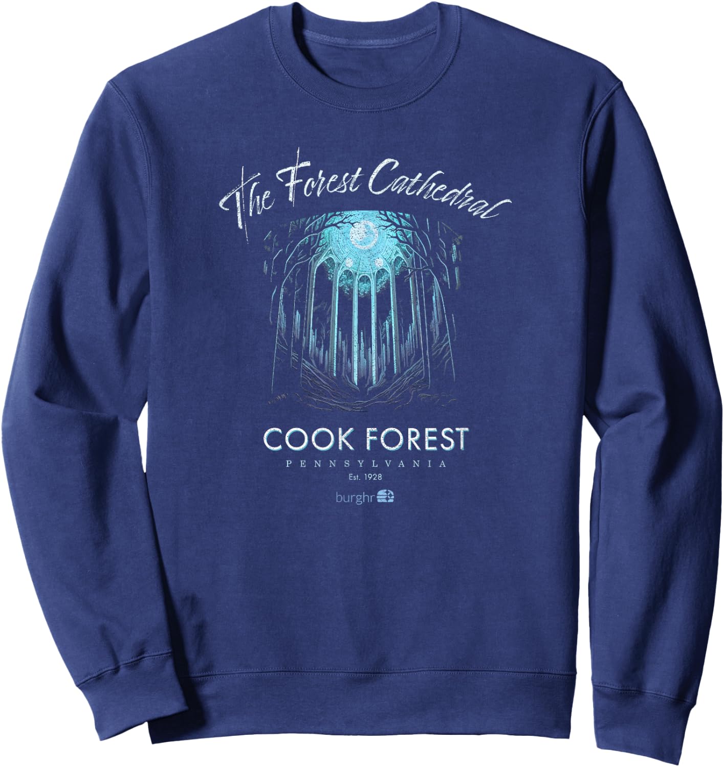 Cook Forest - Cathedral Forest Sweatshirt - Sweatshirt | Navy