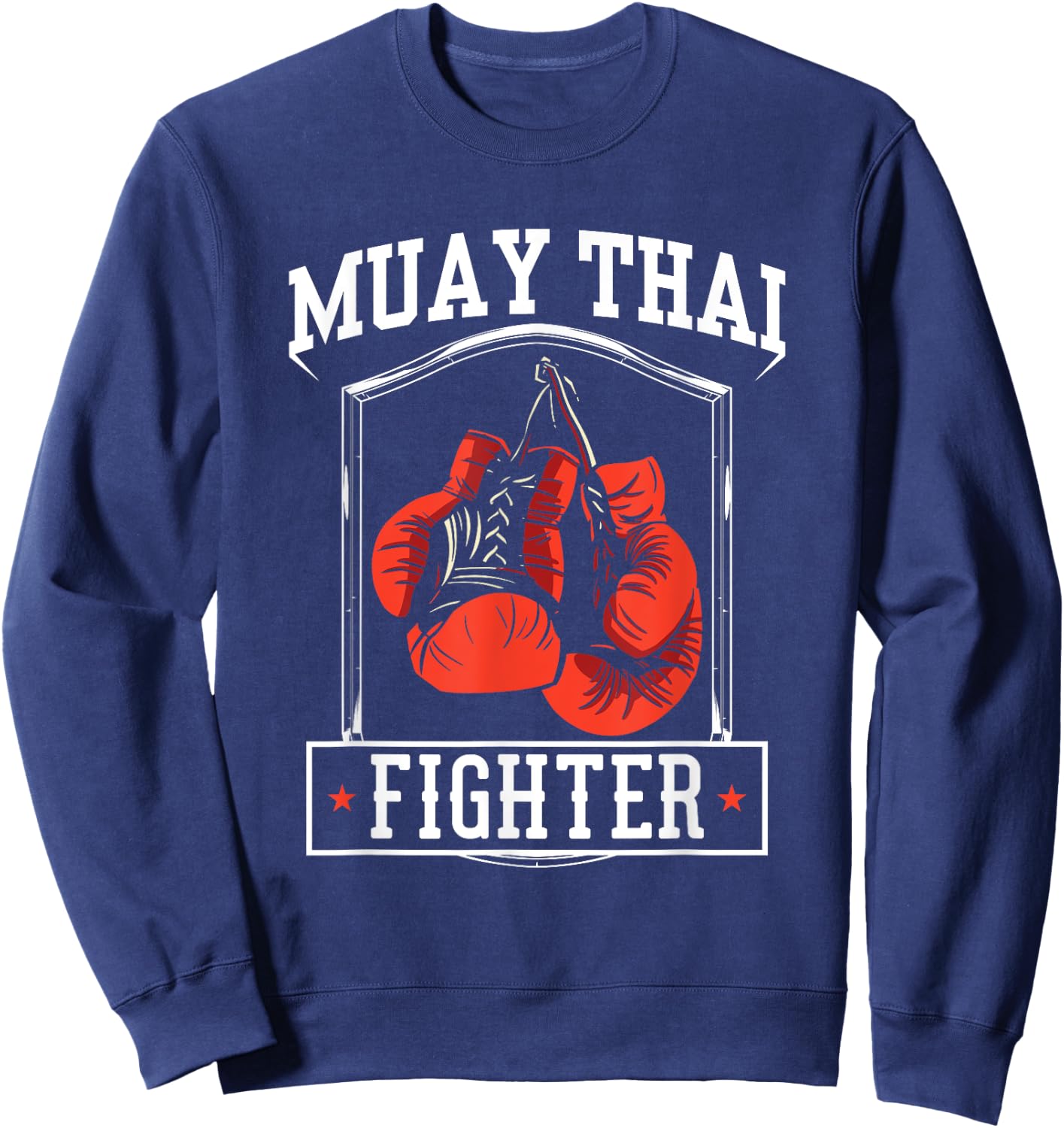 Muay Thai Fighter Hobby Boxing Martial Arts Sweatshirt - Sweatshirt | Navy