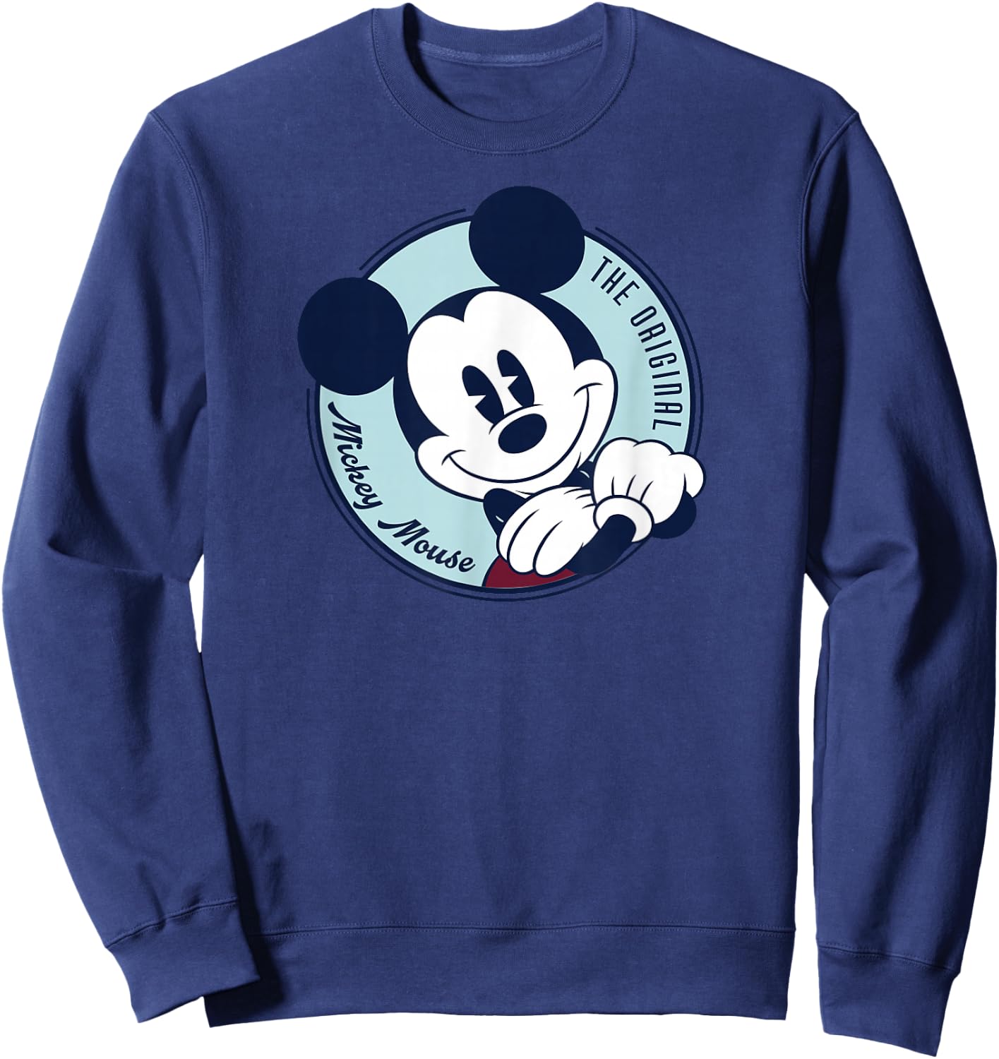 Disney The Original Mickey Mouse Retro Vintage Small Sweatshirt - Sweatshirt | Navy