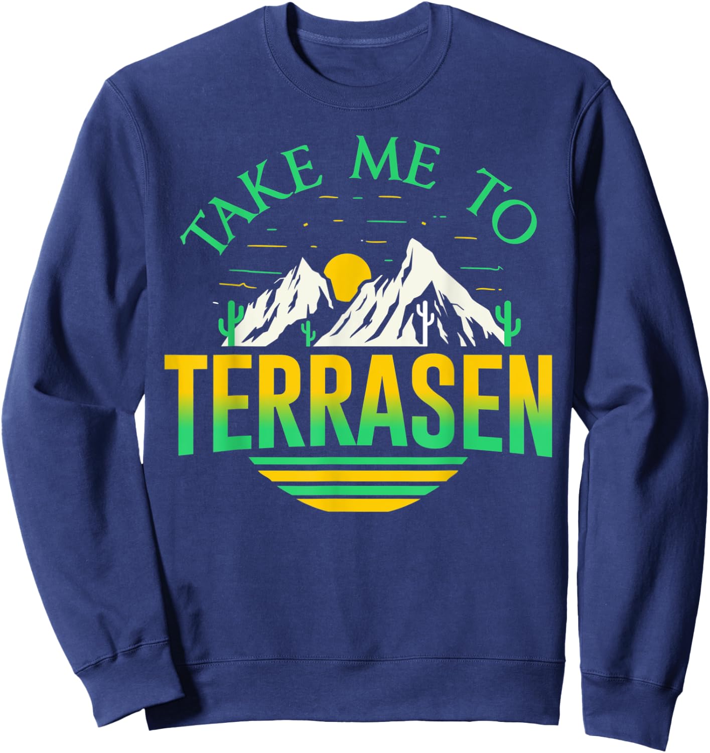 Take Me To Terrasen Nature Adventure Hiking Sweatshirt - Sweatshirt | Navy