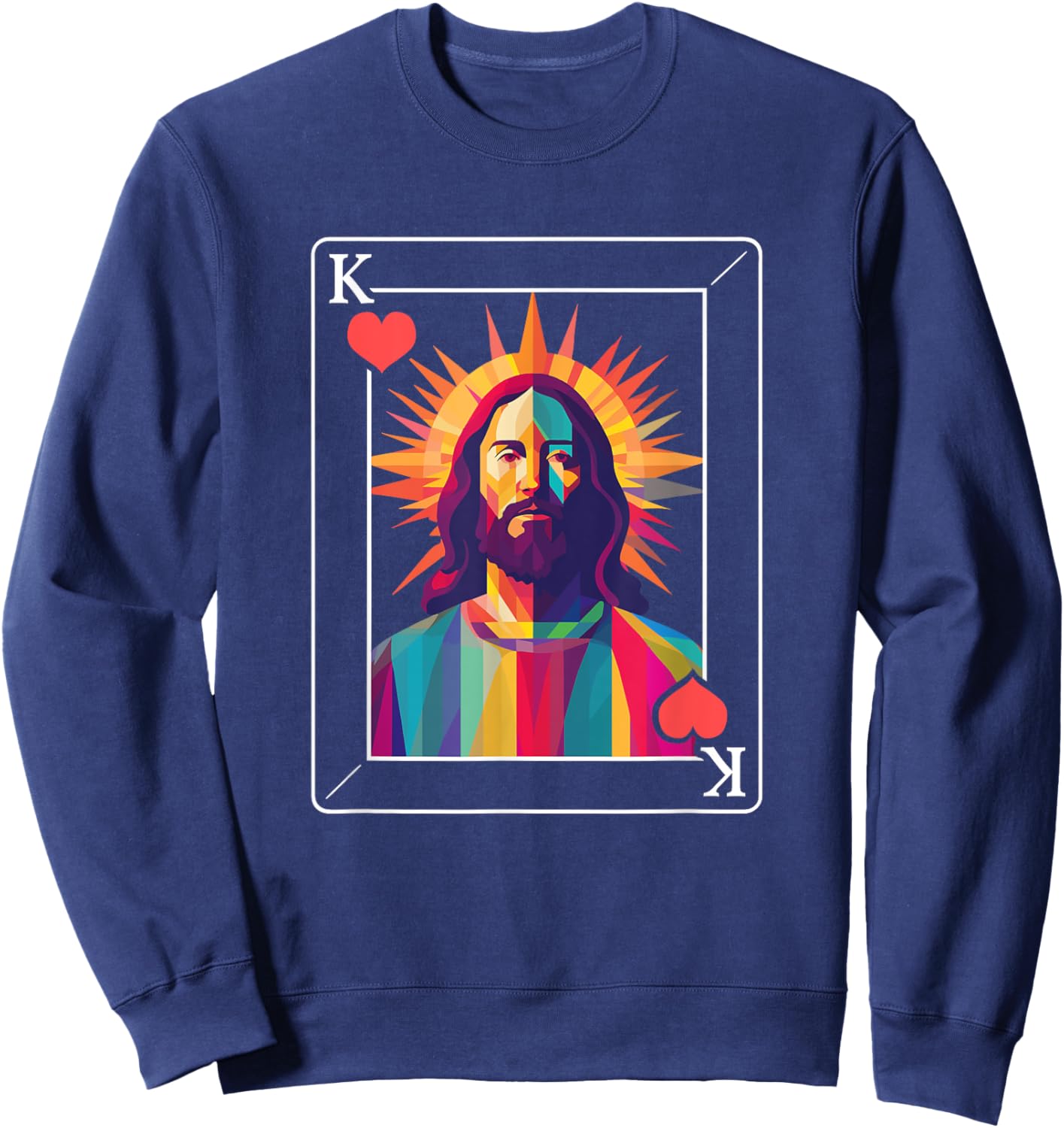 Jesus is King Sweatshirt - Sweatshirt | Navy