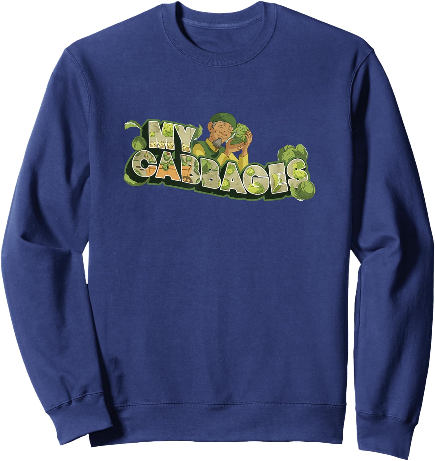 Avatar: The Last Airbender Cabbage Merchant My Cabbages Sweatshirt - Sweatshirt | Navy
