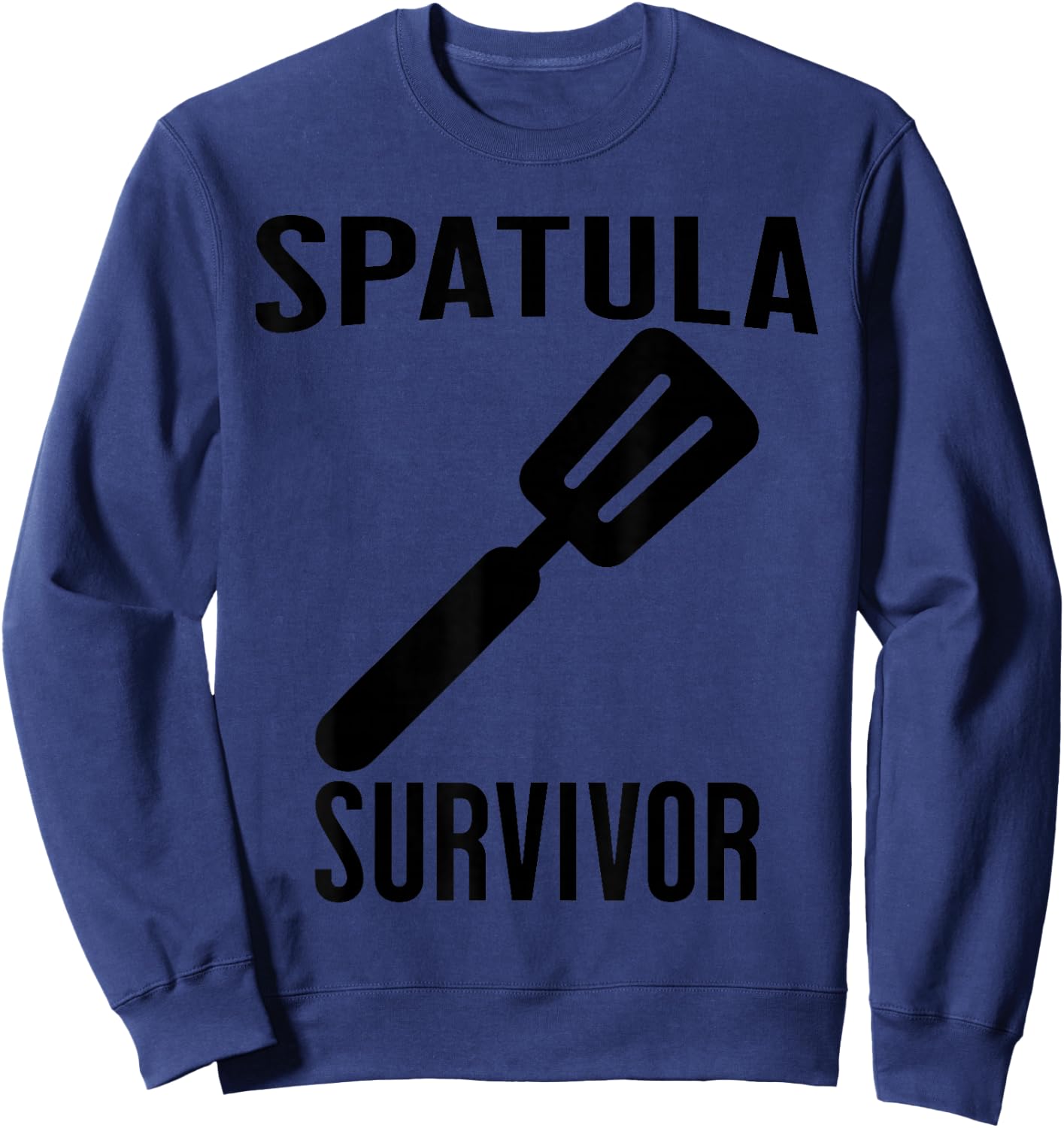 SPATULA SURVIVOR Funny Family Mother Children Retro Sweatshirt - Sweatshirt | Navy