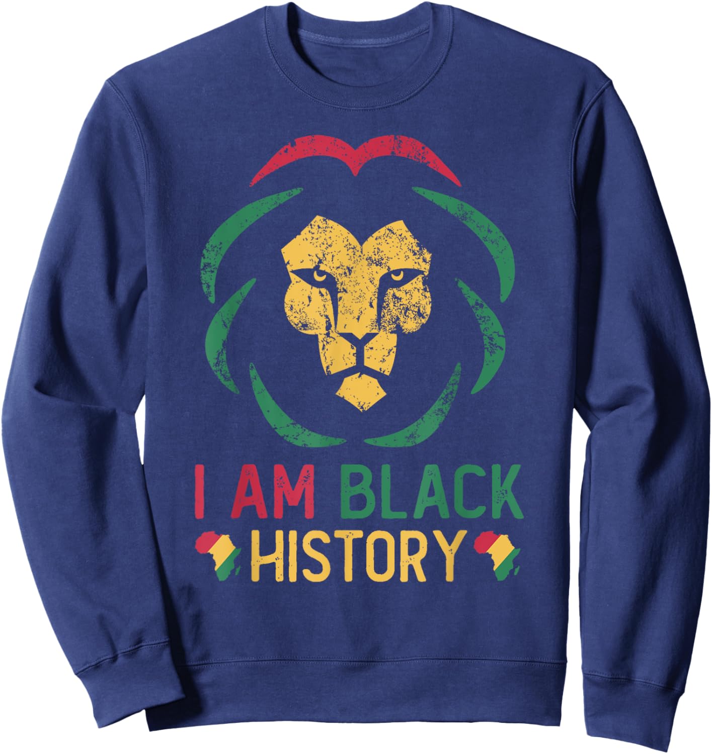 I Am Black History African American Black Pride Juneteenth Sweatshirt - Sweatshirt | Navy