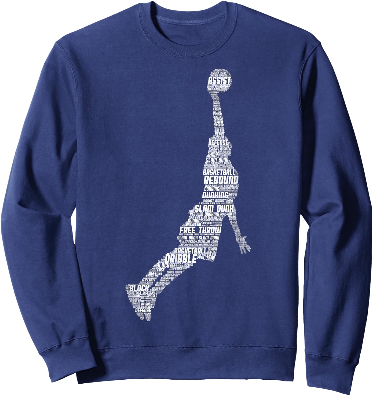 Basketball Basketball Boys Men Children Sweatshirt - Sweatshirt | Navy